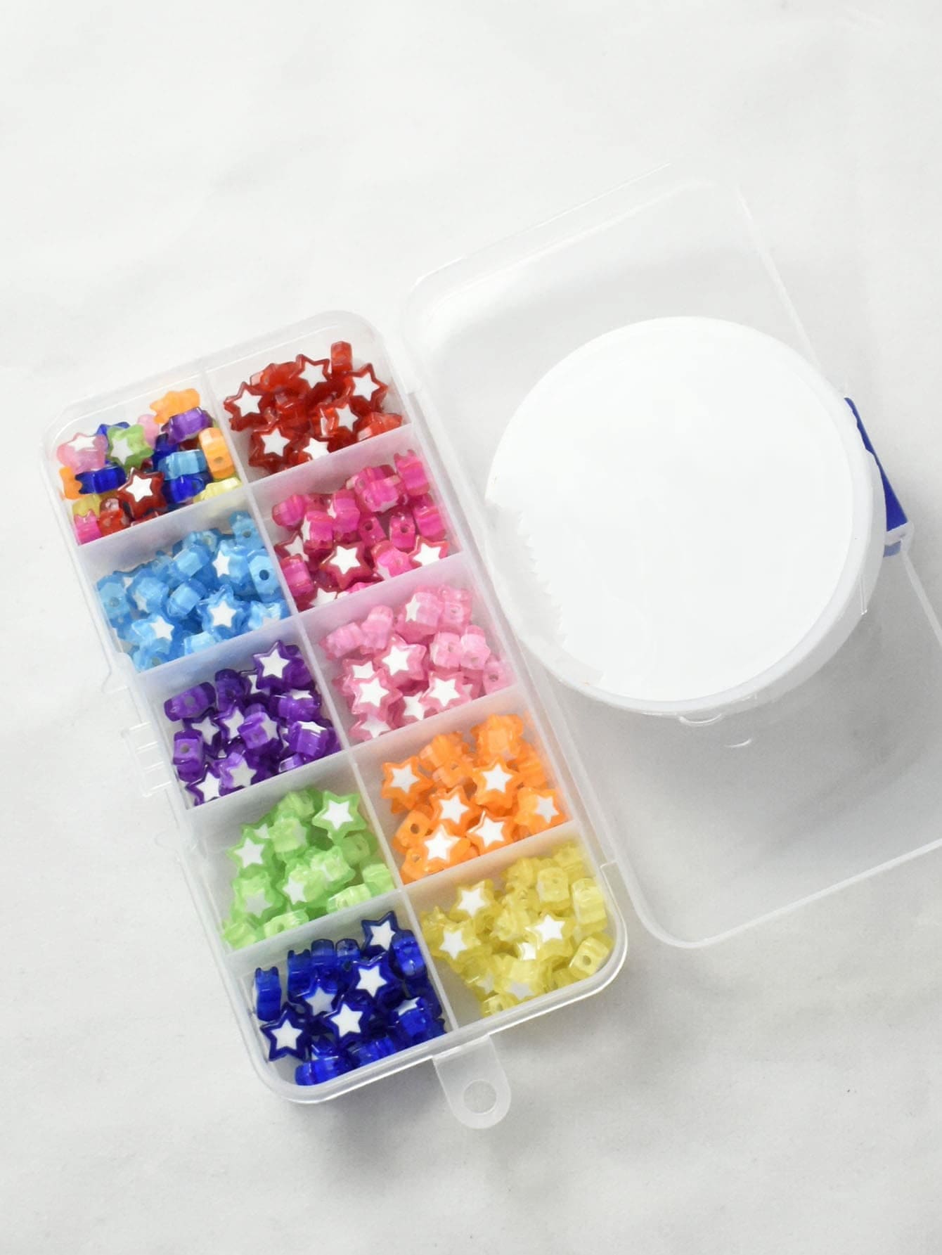 1box Star Detail DIY Bead 1roll Thread