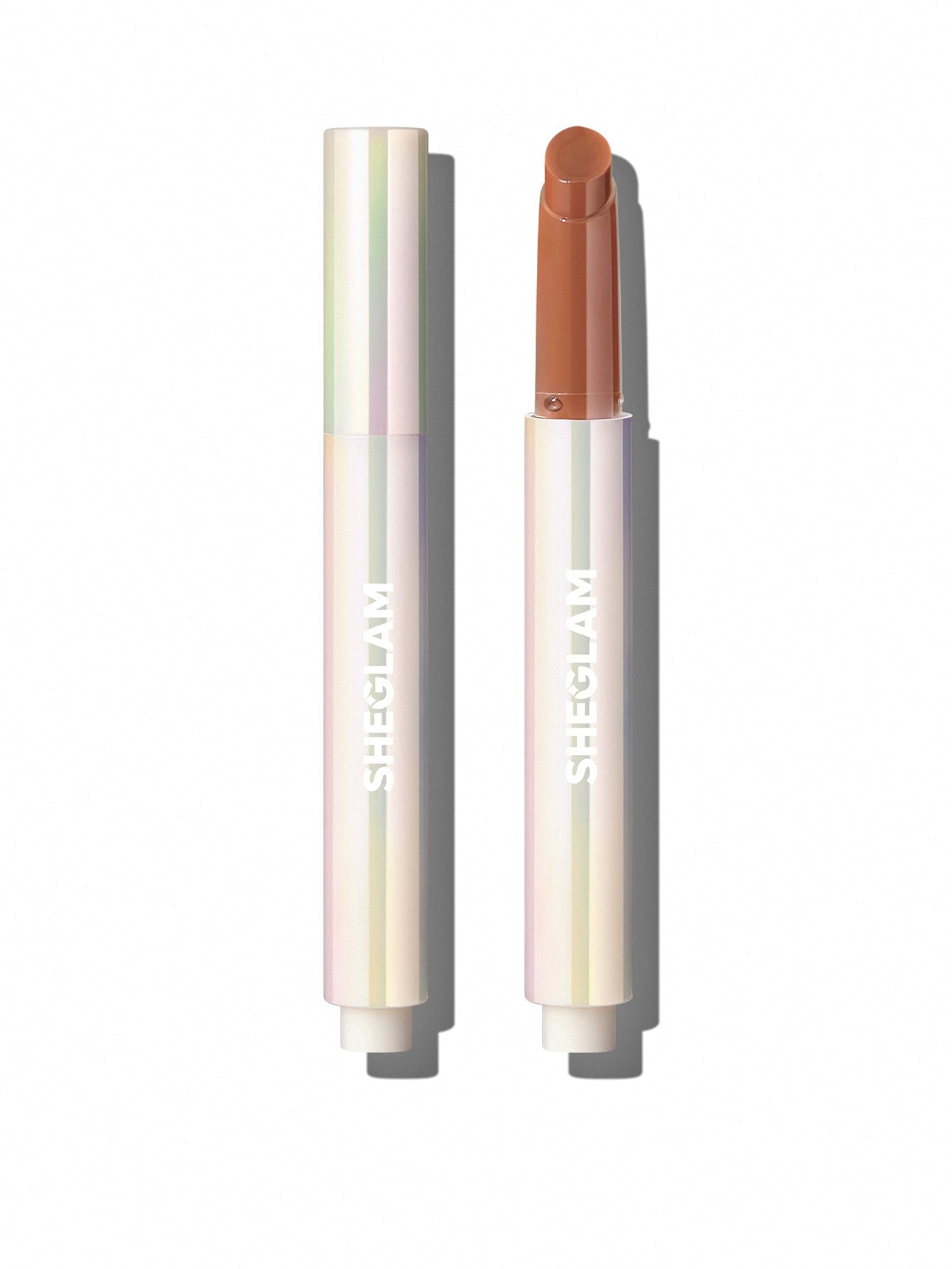 SHEGLAM Pout-Perfect Shine Lip Plumper-Mahogany Magic Moisturizing Plumping Solid Lip Gloss Non-Stick Nourishing Lip Plumping Serum Coconut Oil Lipstick Lip Cosmetics