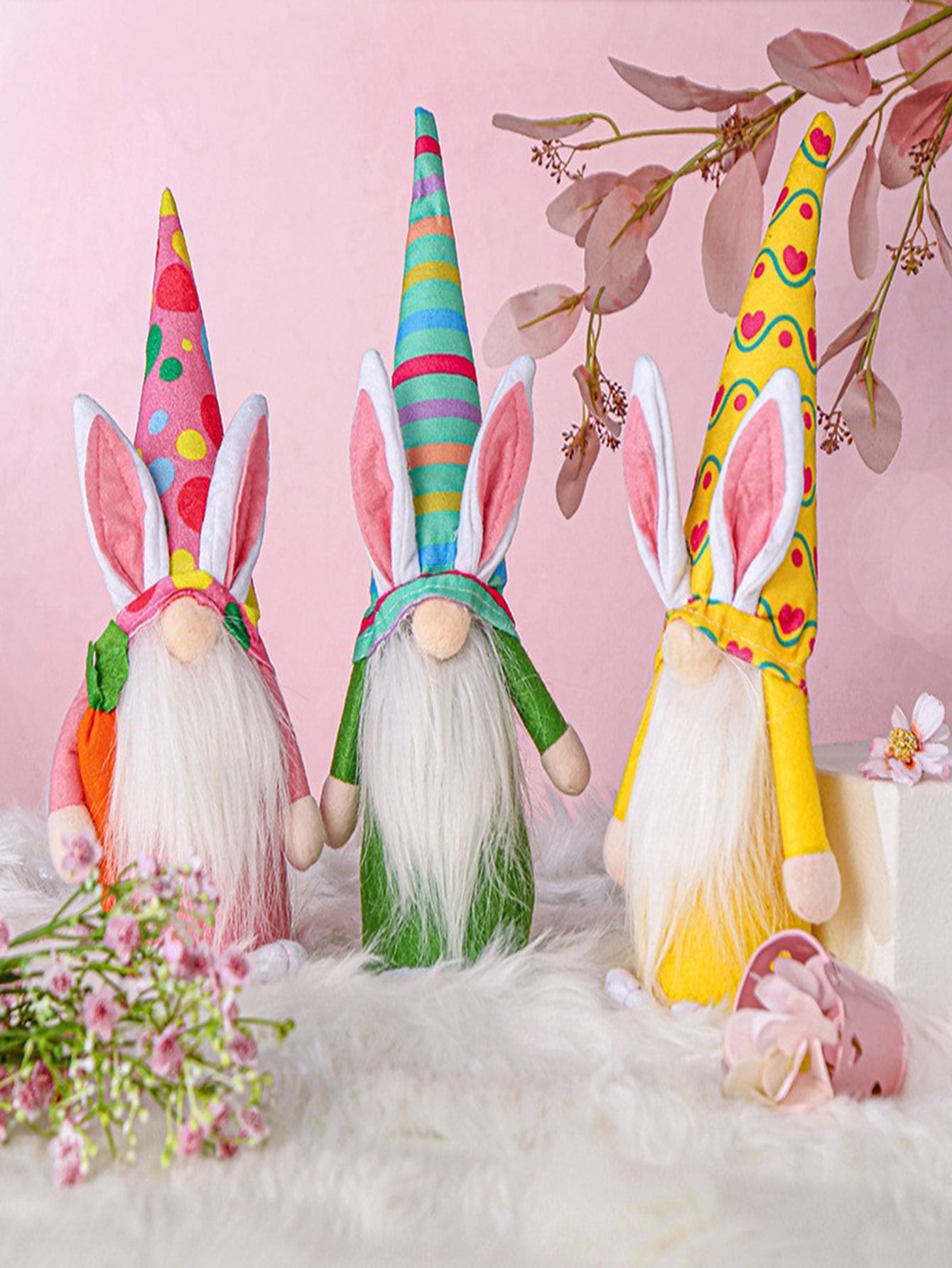 1pc Non woven Fabric Gnome Decoration Ear Decor Gnome Ornament For Easter