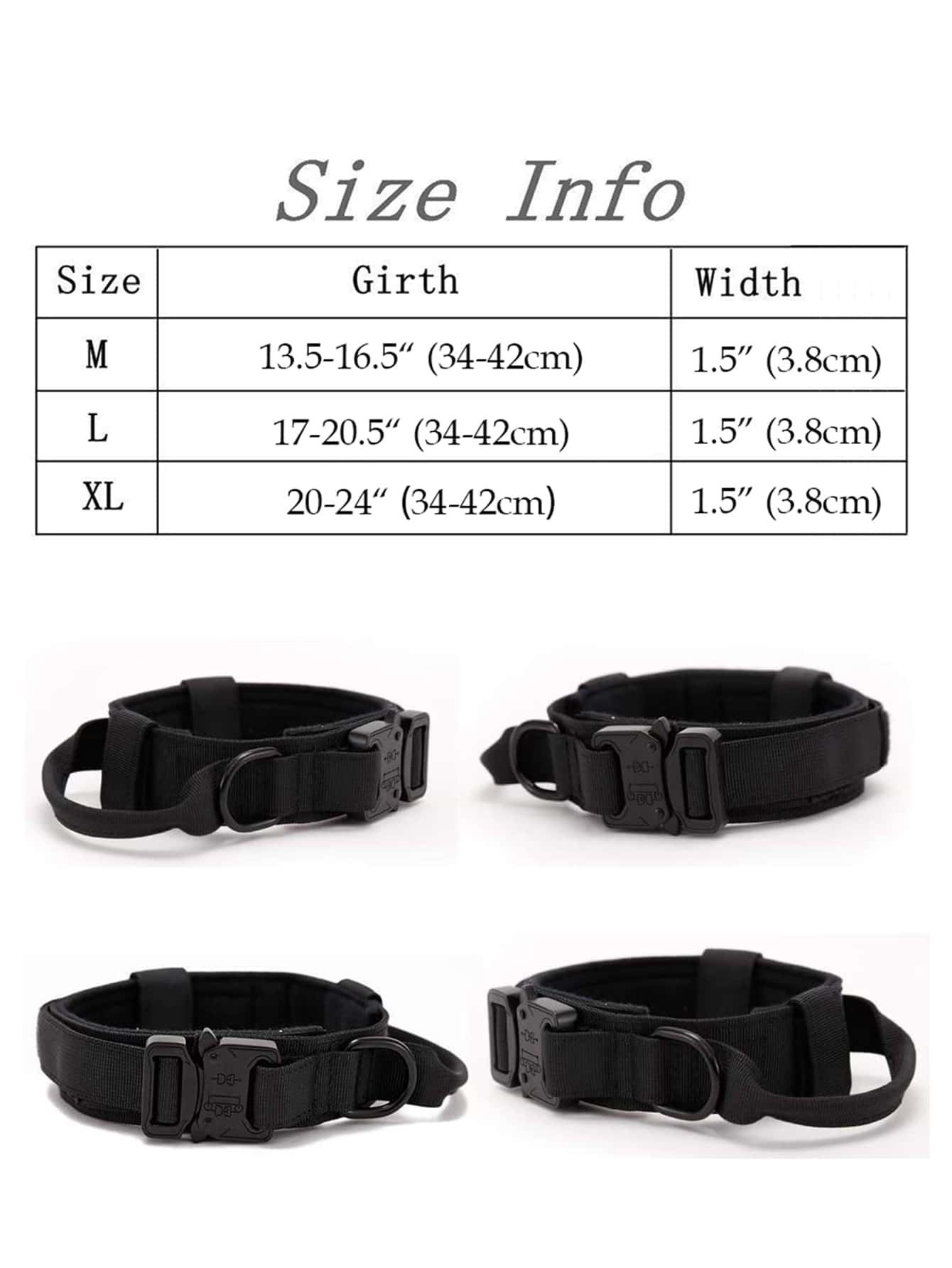 1pc Adjustable Pet Collar 1pc Pet Leash