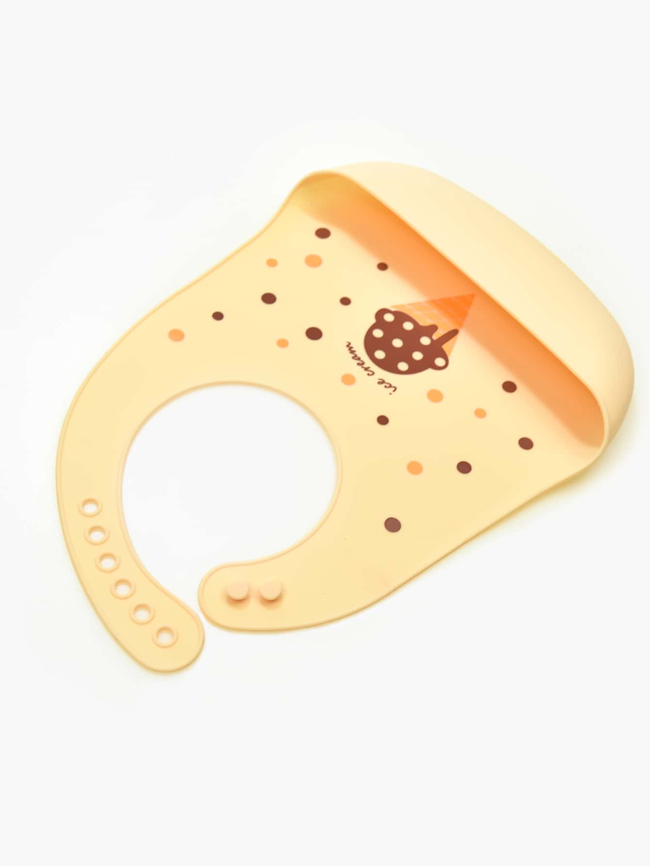 2pcs Baby Ice Cream & Frog Pattern Bib