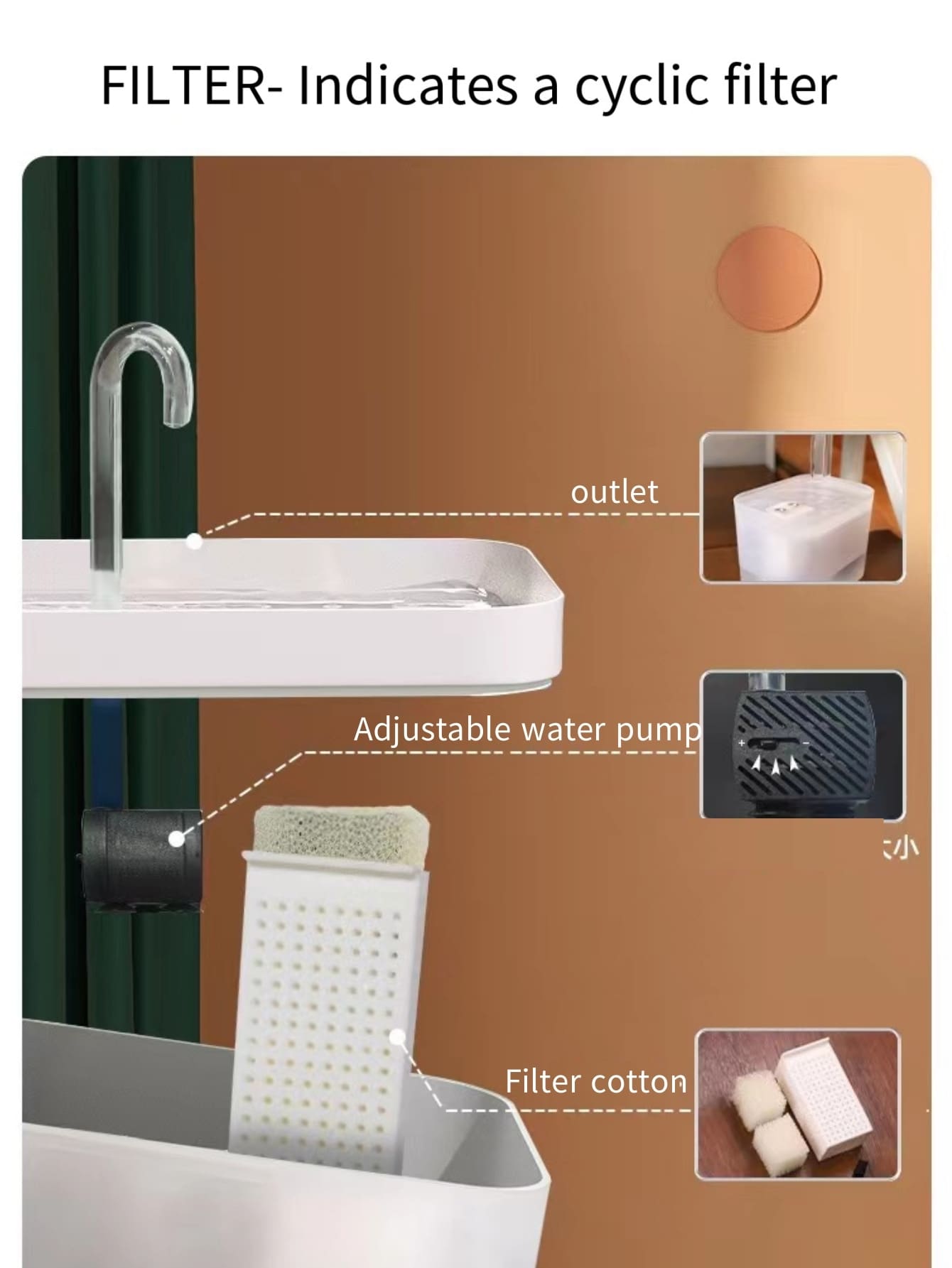 1pc Pet Automatic Waterer