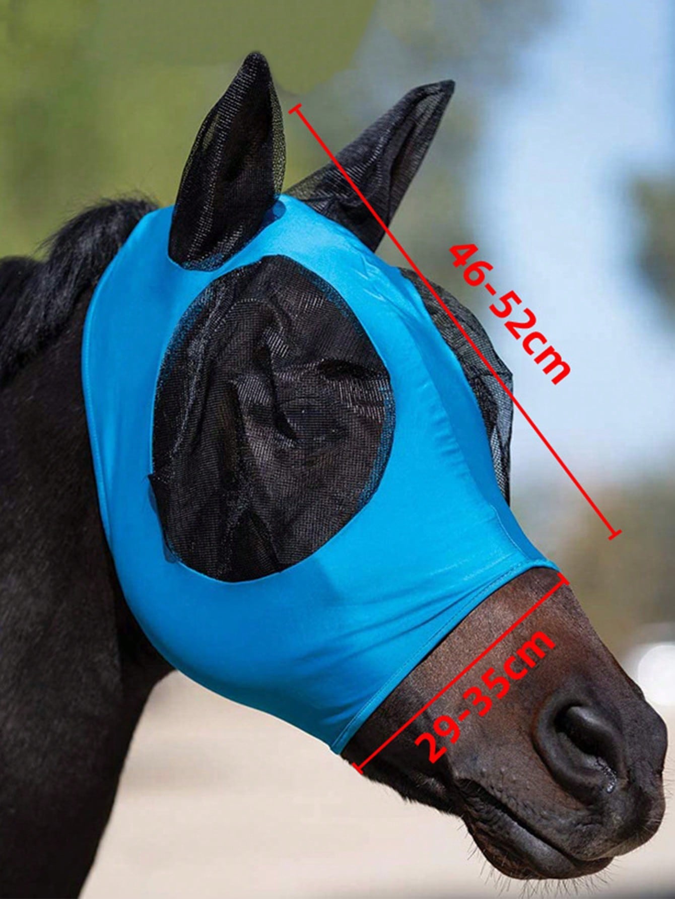1pc Random Color Horse Mask For Farm Animal For Prevent Mosquito