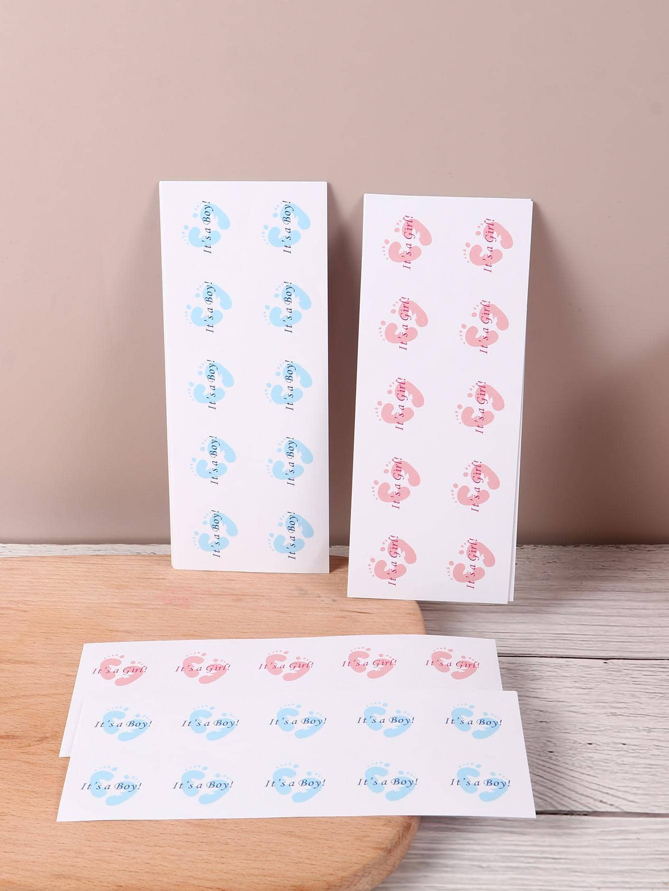 100pcs Feet & Slogan Graphic Gift Sticker, Paper Gift Label Sticker For Party