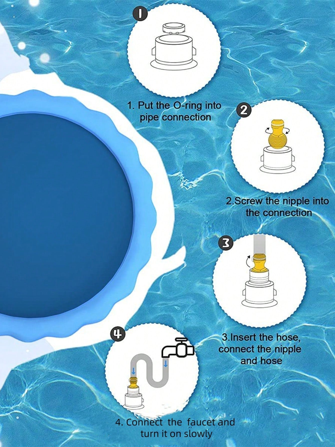 1pc Multi function Pet Fountain For Dog For Summer