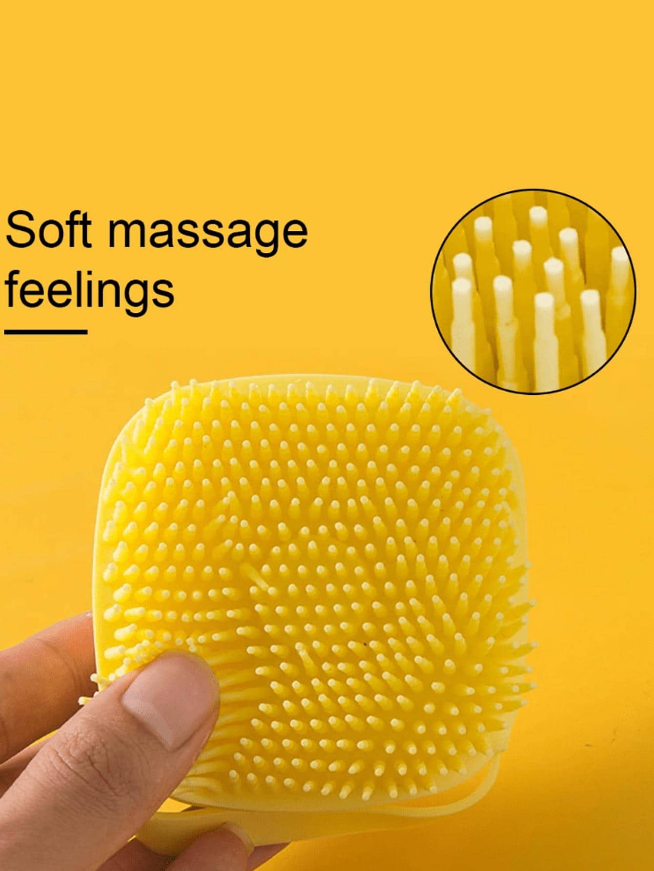 1pc Softness Silicone Pet Brush Modern Multifunctional Dog Hair Massage Bath Brush For Home