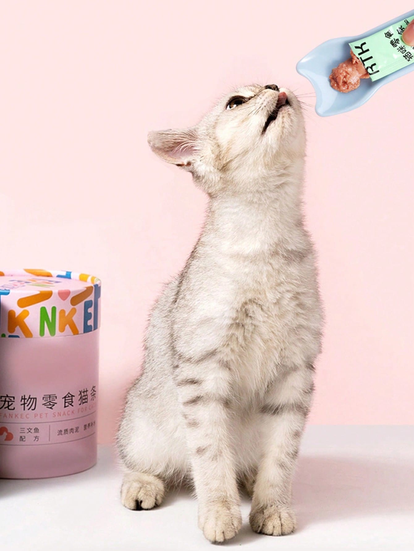 1pc Plastic Cat Spoon For Cats