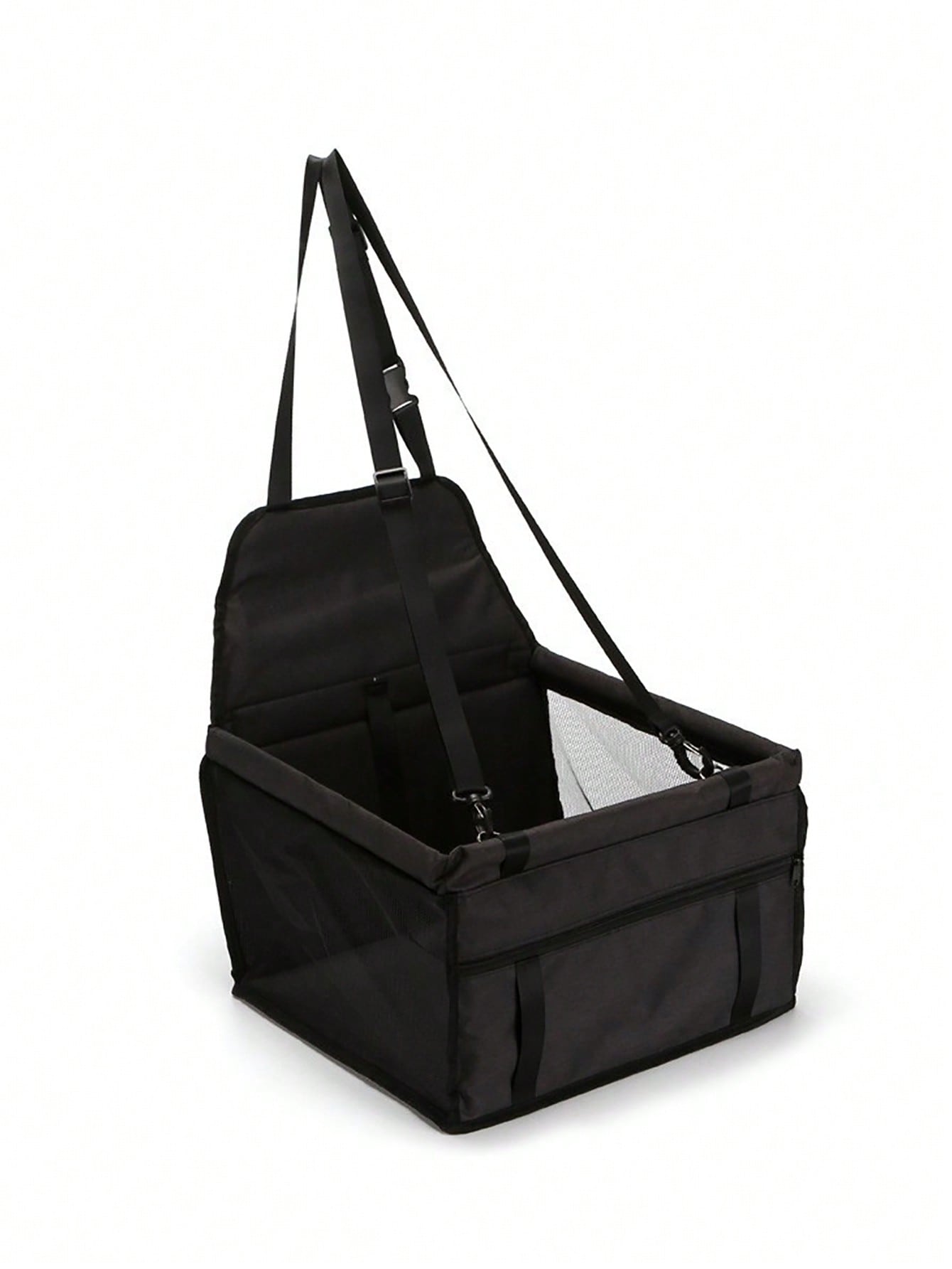1pc Contrast Mesh Car Seat Dog Carrier Basket