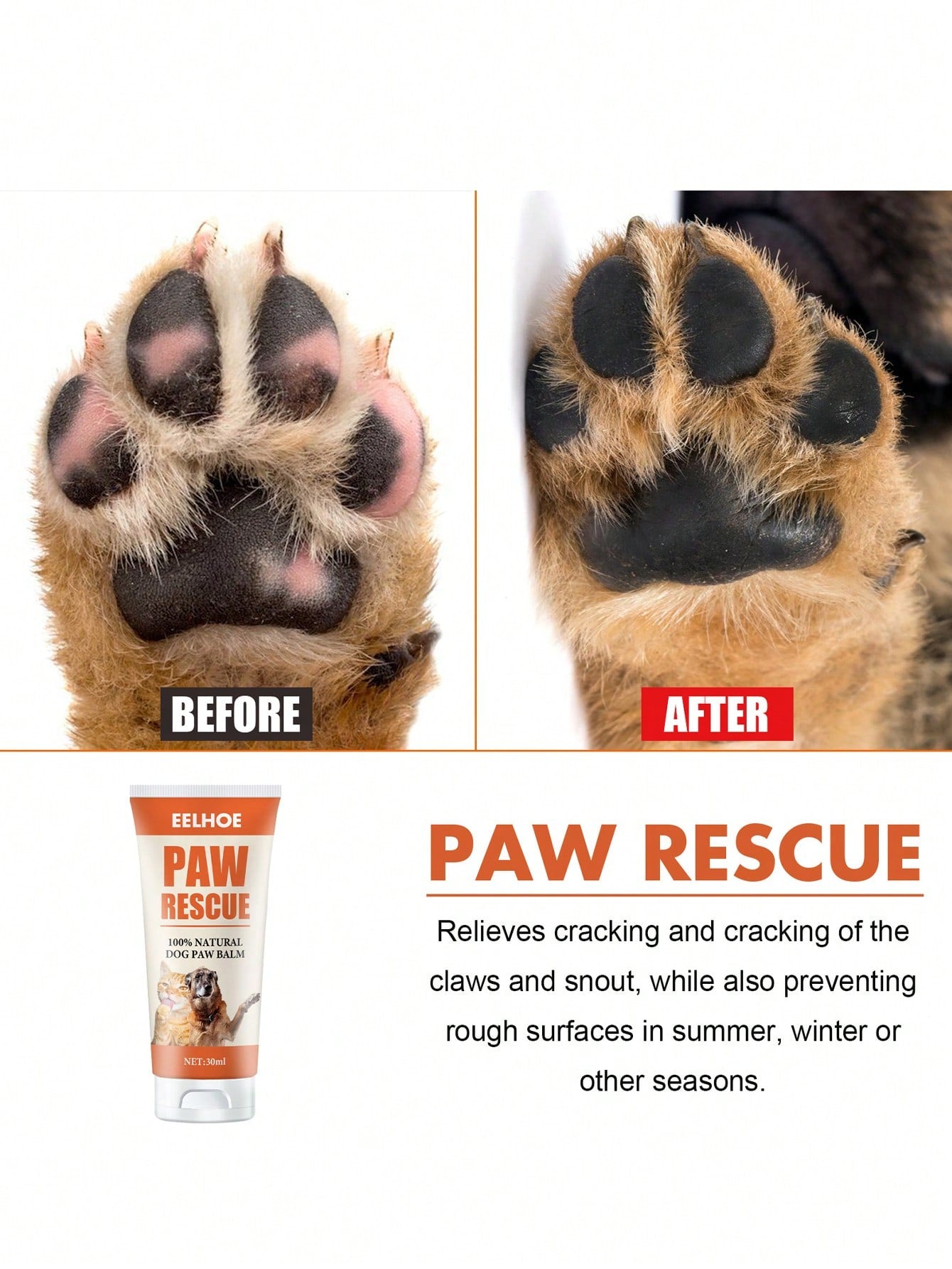 1pc Random Color Pet Paw Care Cream