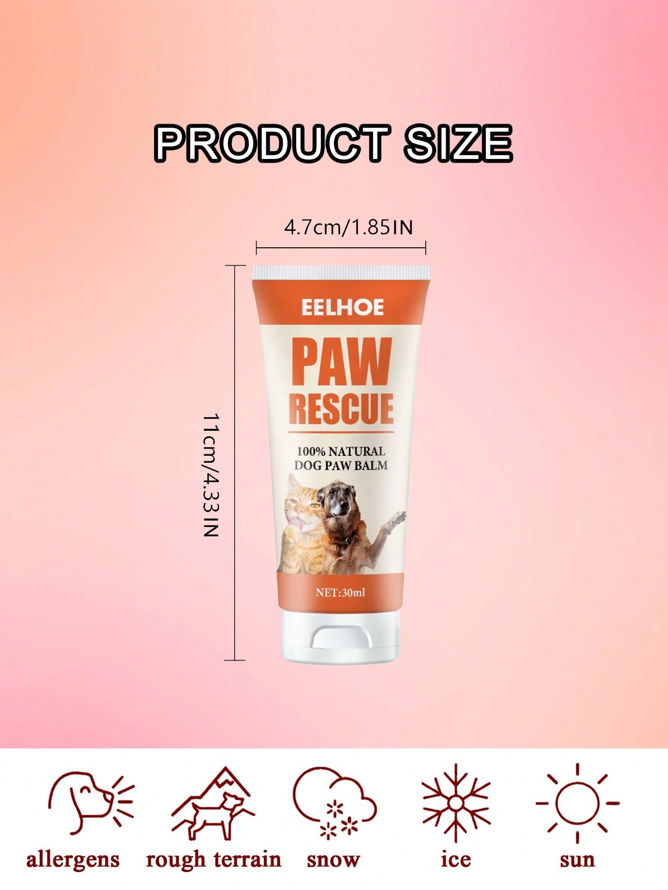 1pc Random Color Pet Paw Care Cream