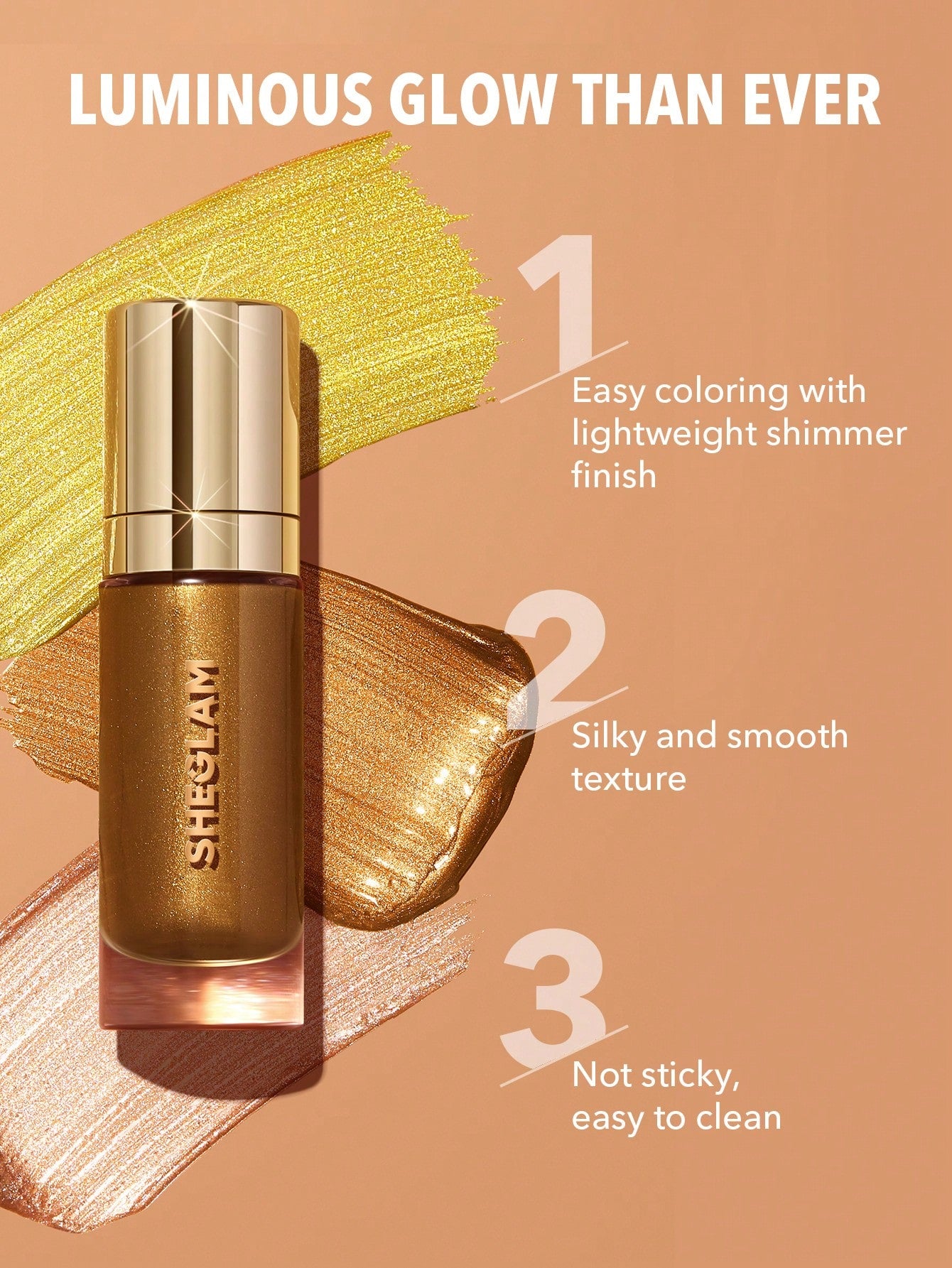 SHEGLAM Sunkissed Body Highlighter - Athena Liquid Highlighter Liquid Shimmer Long Wear Brightening Glow Body Highlighter