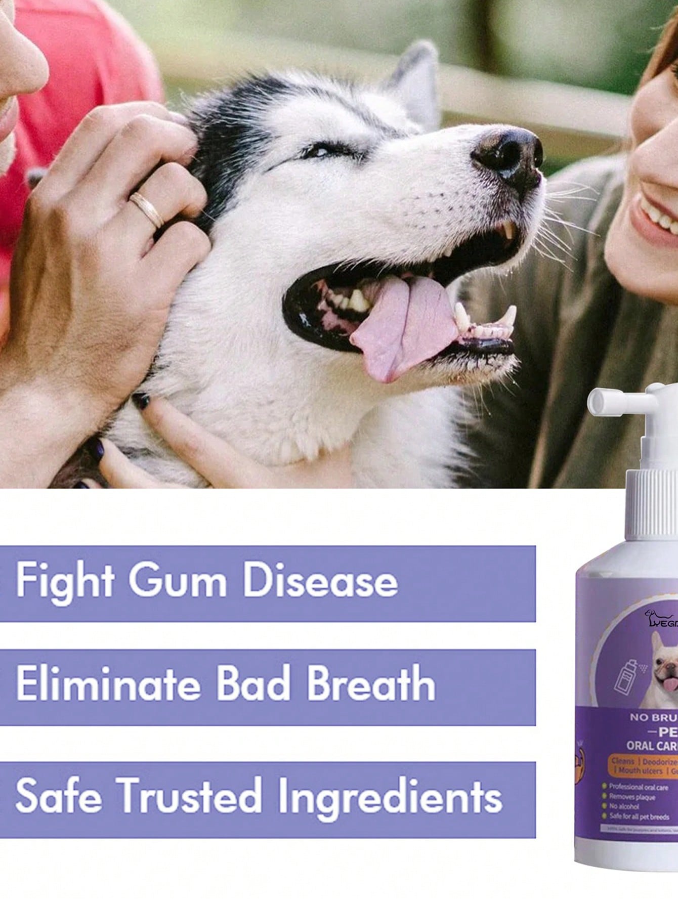 1pc Letter Graphic Pet Oral Care Spray For Dog And Cat For Cleaning