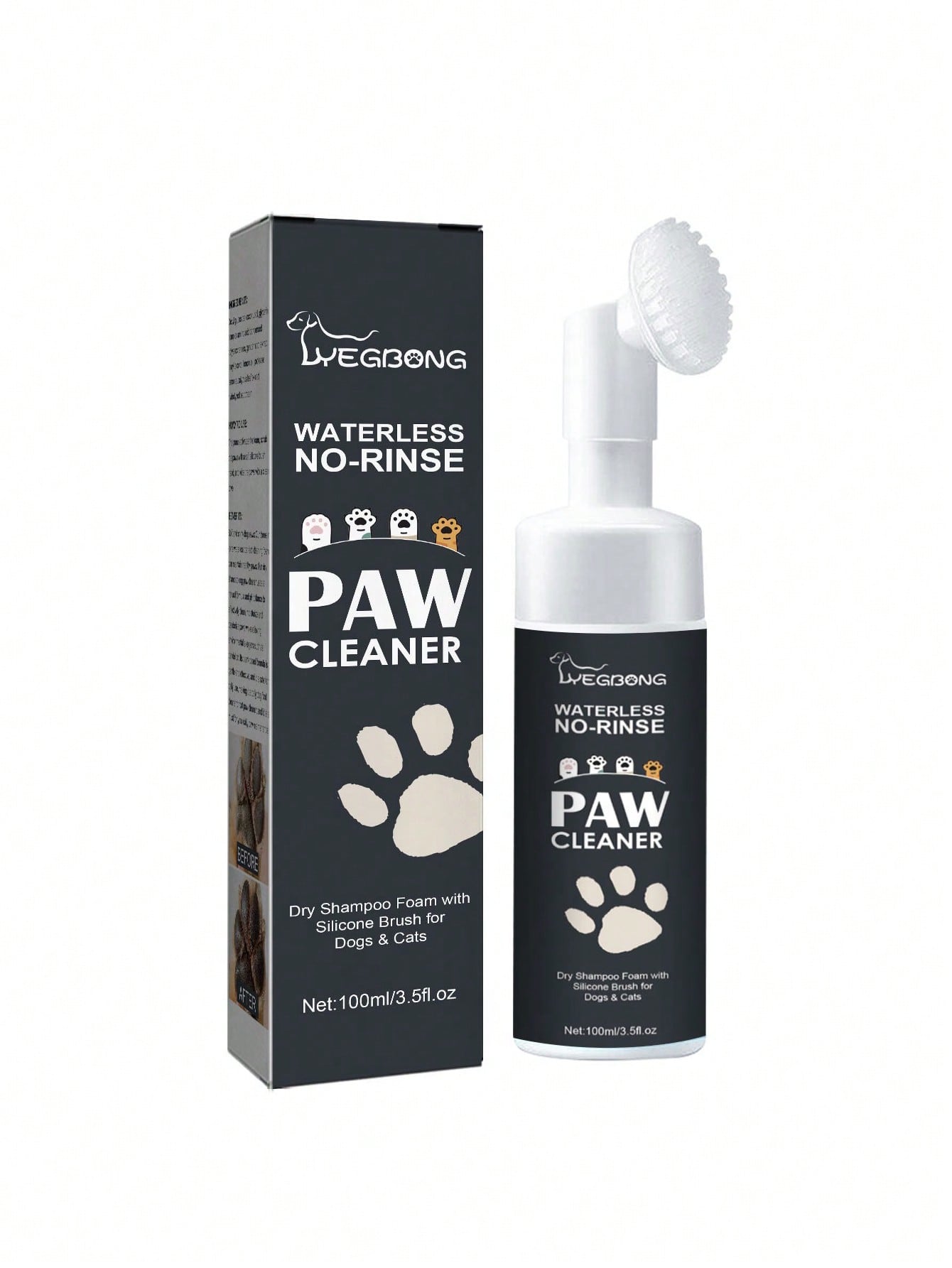 1pc Letter Graphic Pet Paw Cleaner For Dog And Cat For Cleaning