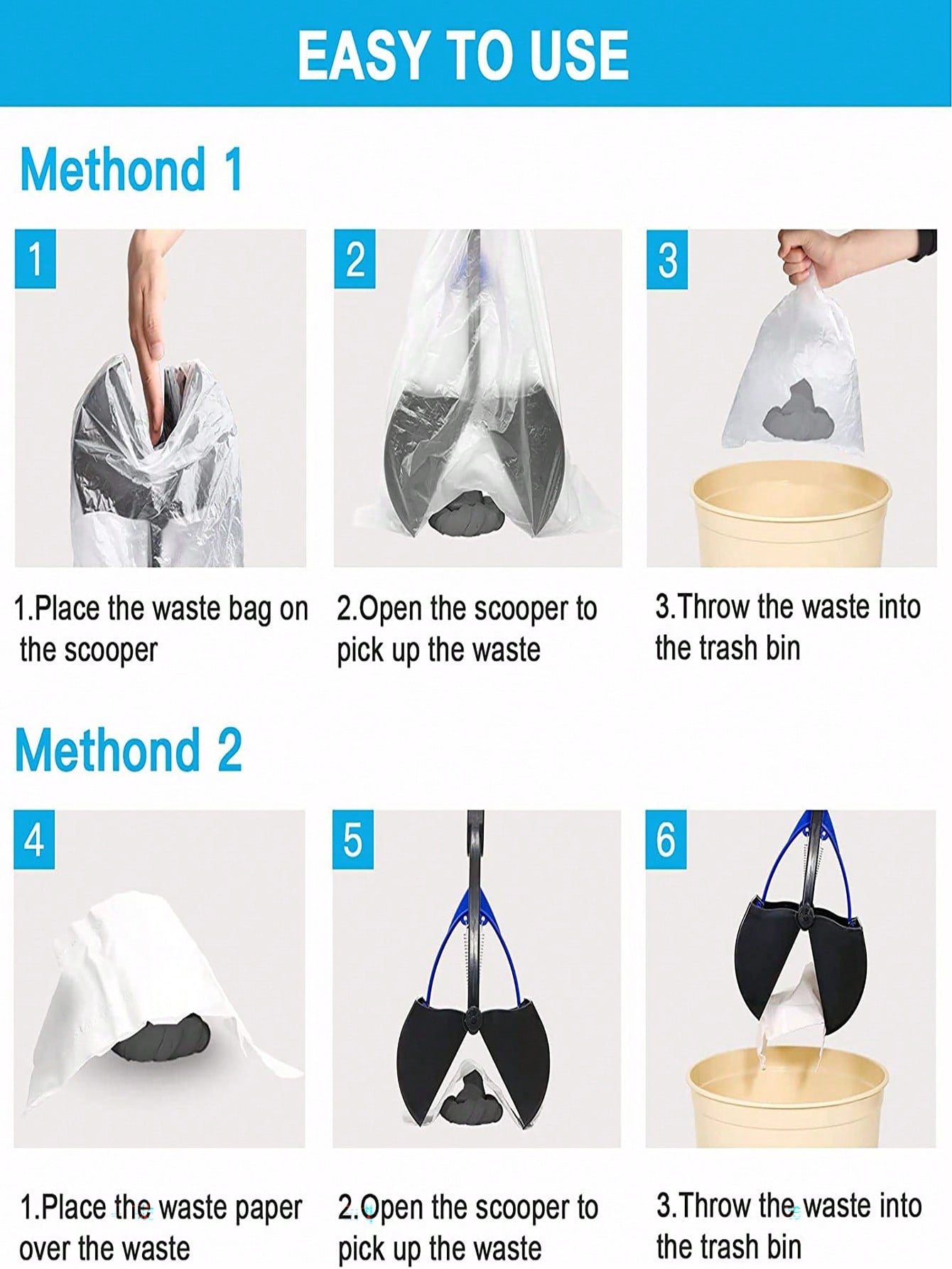 1pc Portable Pet Poop Picker For Dog And Cat For Cleaning