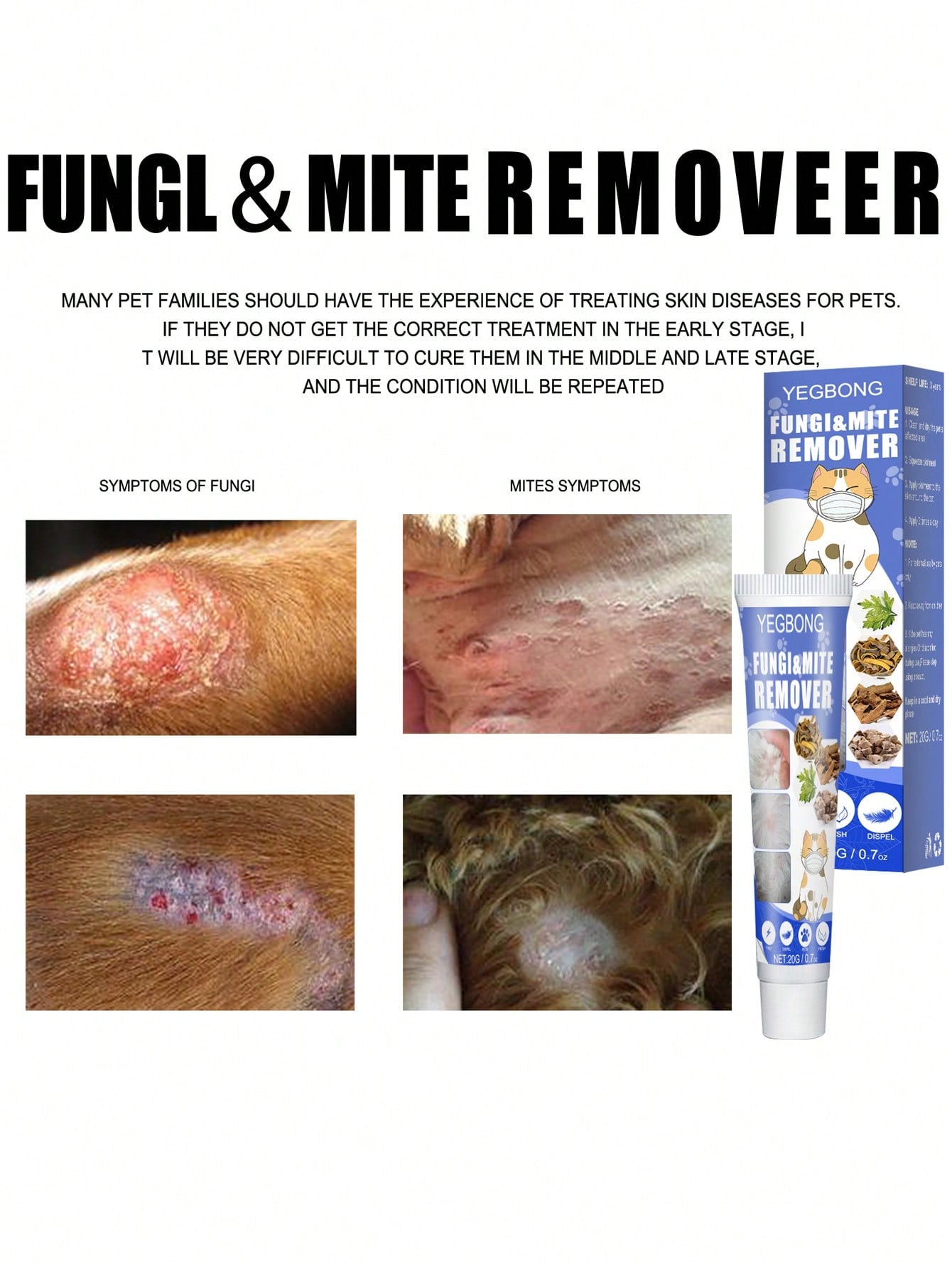 1pc Pet Mite Remover For Dog And Cat For Health Care