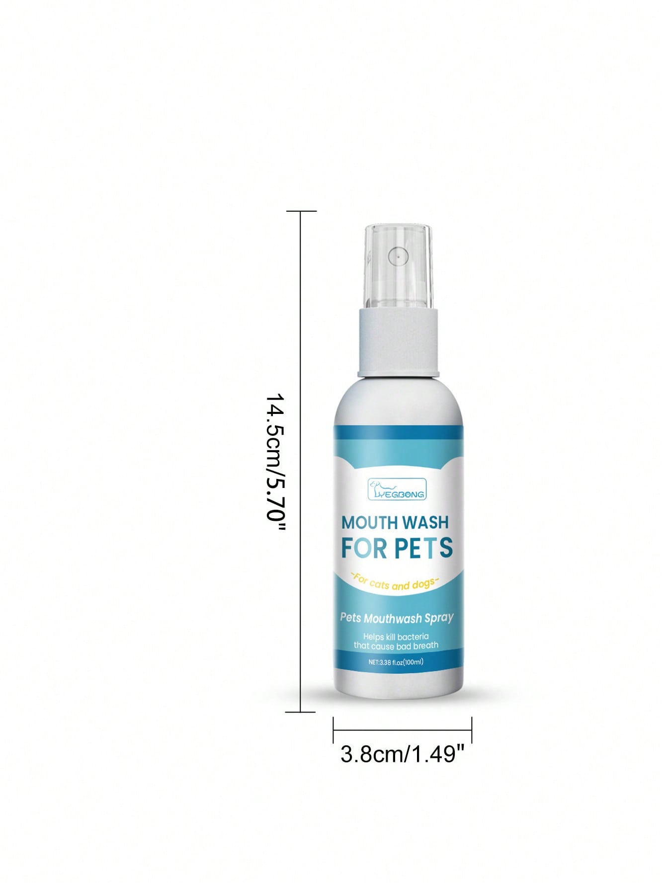 1pc Pet Mouth Wash Spray Bottle For Cat And Dog For Mouthwash Cleaning