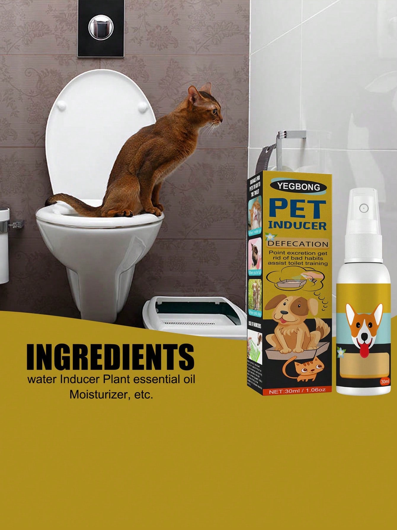 1pc Pet Toilet Training Spray