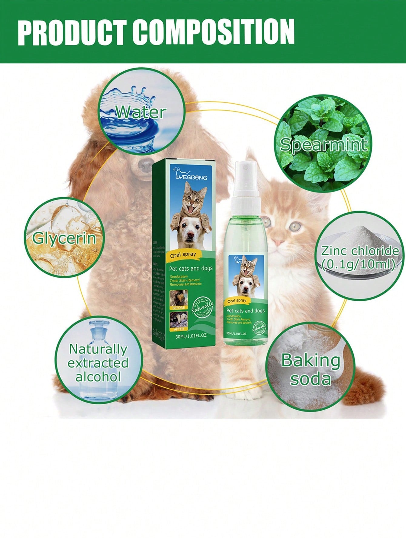1pc Pet Teeth Cleaning Spray