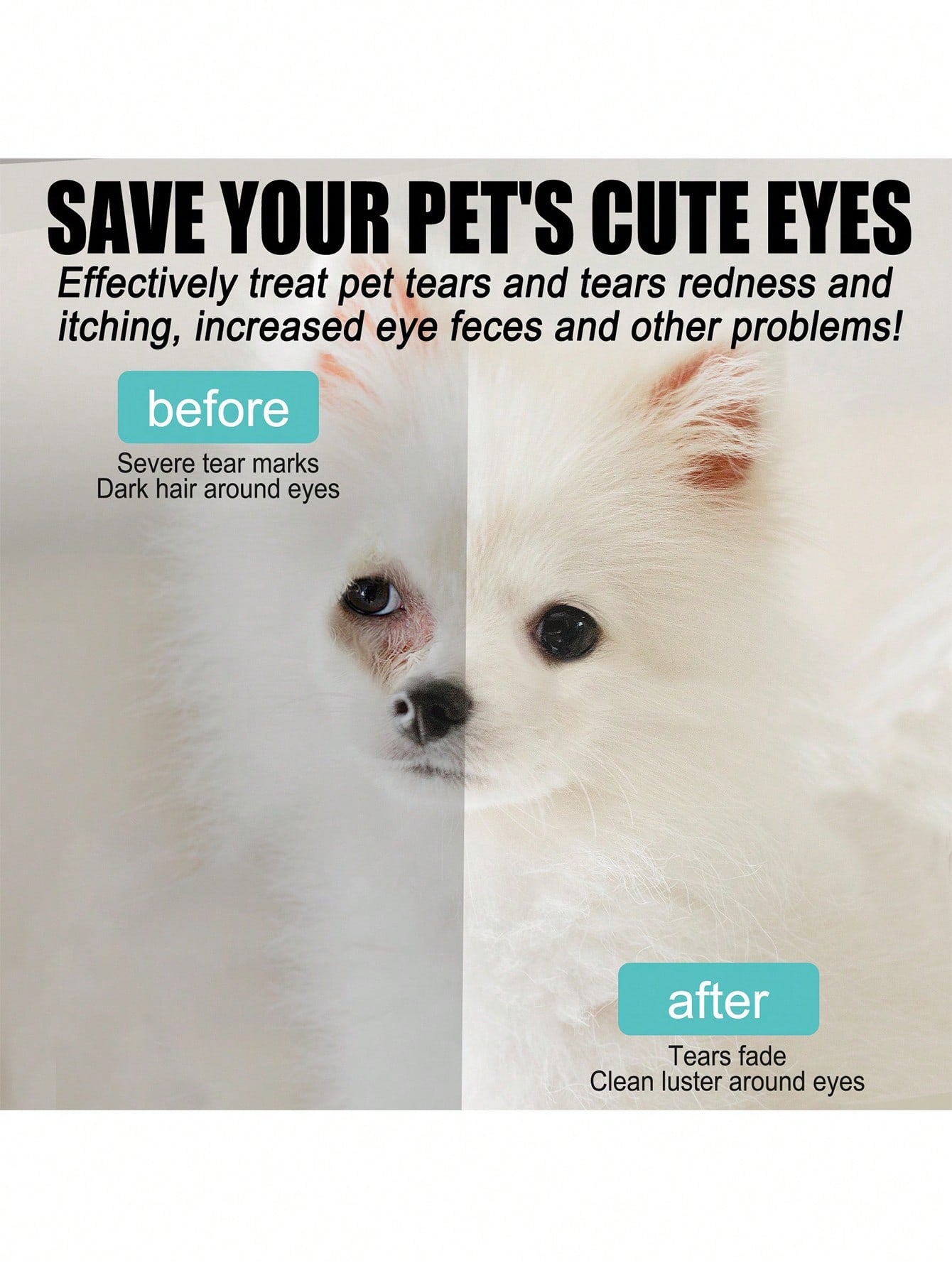 1pc 20ml Pet Tear Stain Remover For Cat Dog For Cleaning