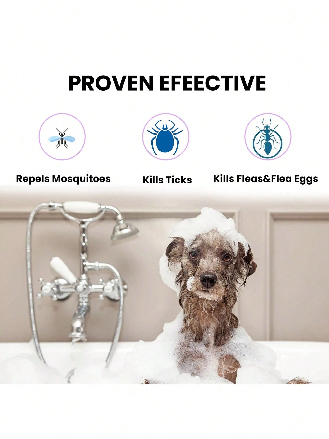 10pcs White Pet Bath Effervescent Tablet For Cat Dog For Cleaning