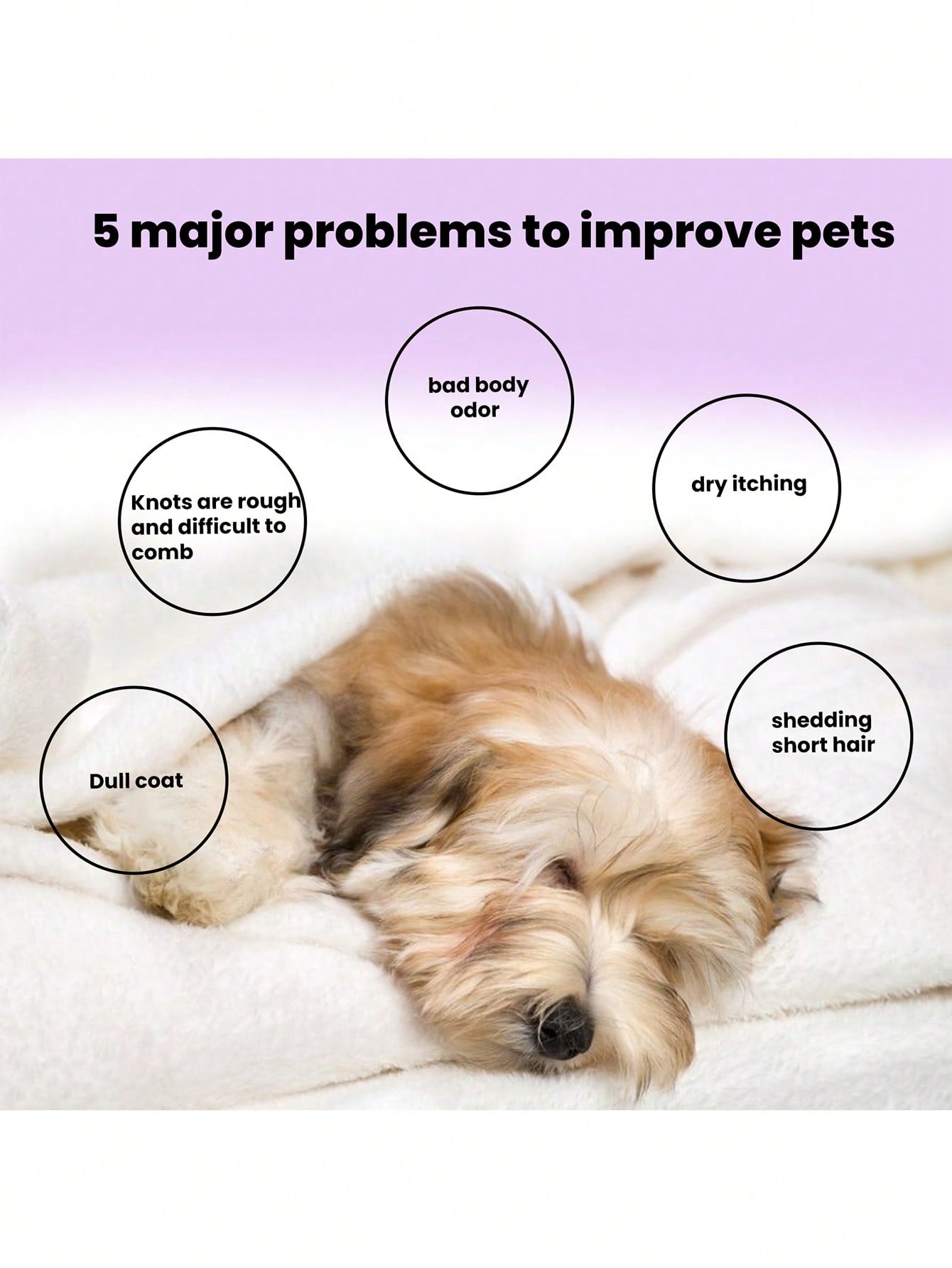 10pcs White Pet Bath Effervescent Tablet For Cat Dog For Cleaning