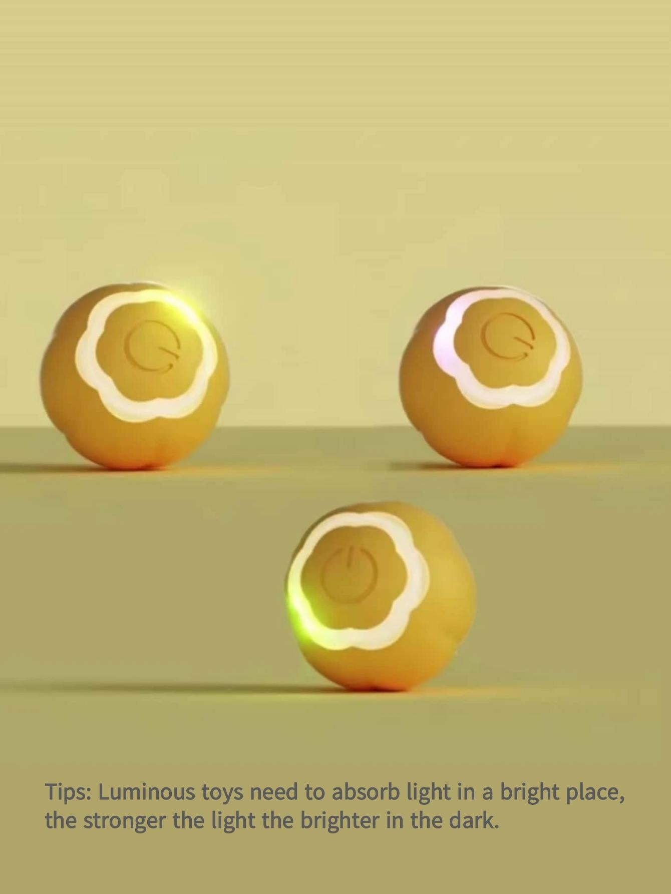 1pc Electronic Ball Design Pet Toy With Led Light For Cat And Dog For Play