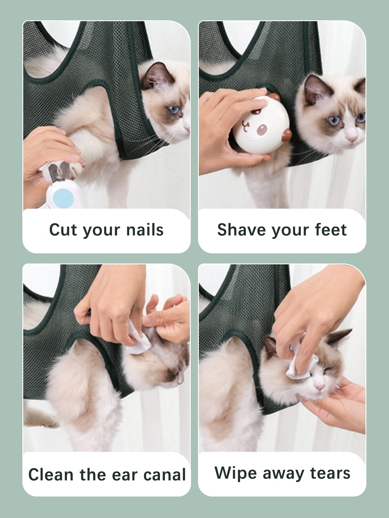 1pc Pet Care Bathing Cleaning Beauty Suspension Bed