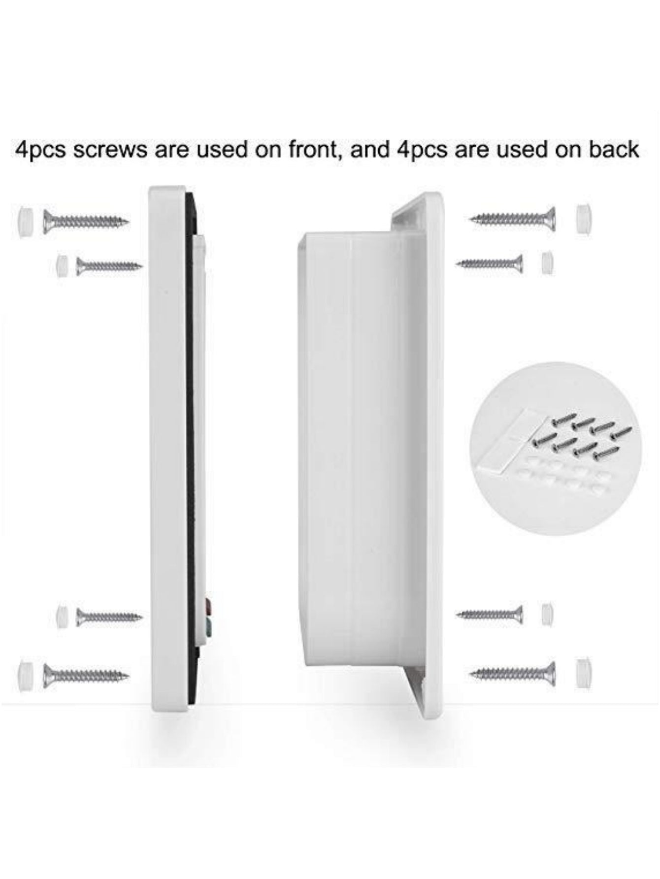 1pc Dog Cat Flap Door with 4 Way Security Lock Flap Door for Dog Cats Kitten ABS Plastic Small Pet Gate Door Kit Cat Dogs Flap Doors
