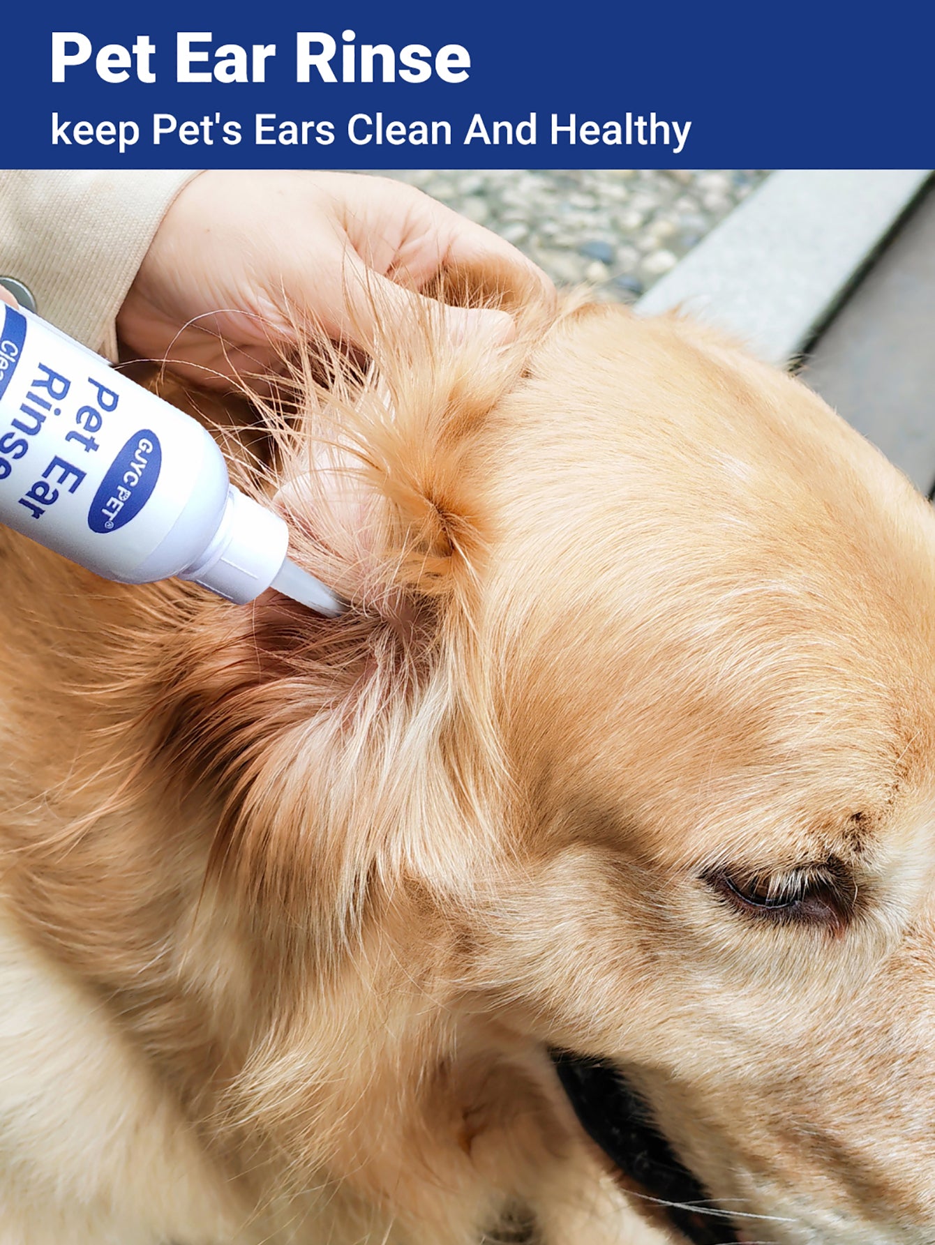 1 Bottle 4oz Pet Ear Drops, Gentle & Soothing, For Cleaning Ear Canal
