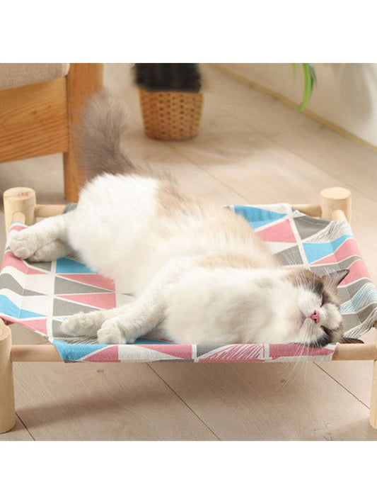 1pc Pink Pet Bed Cat dog Hammock Four Seasons Universal Canvas Detachable And Washable Pet Supplies