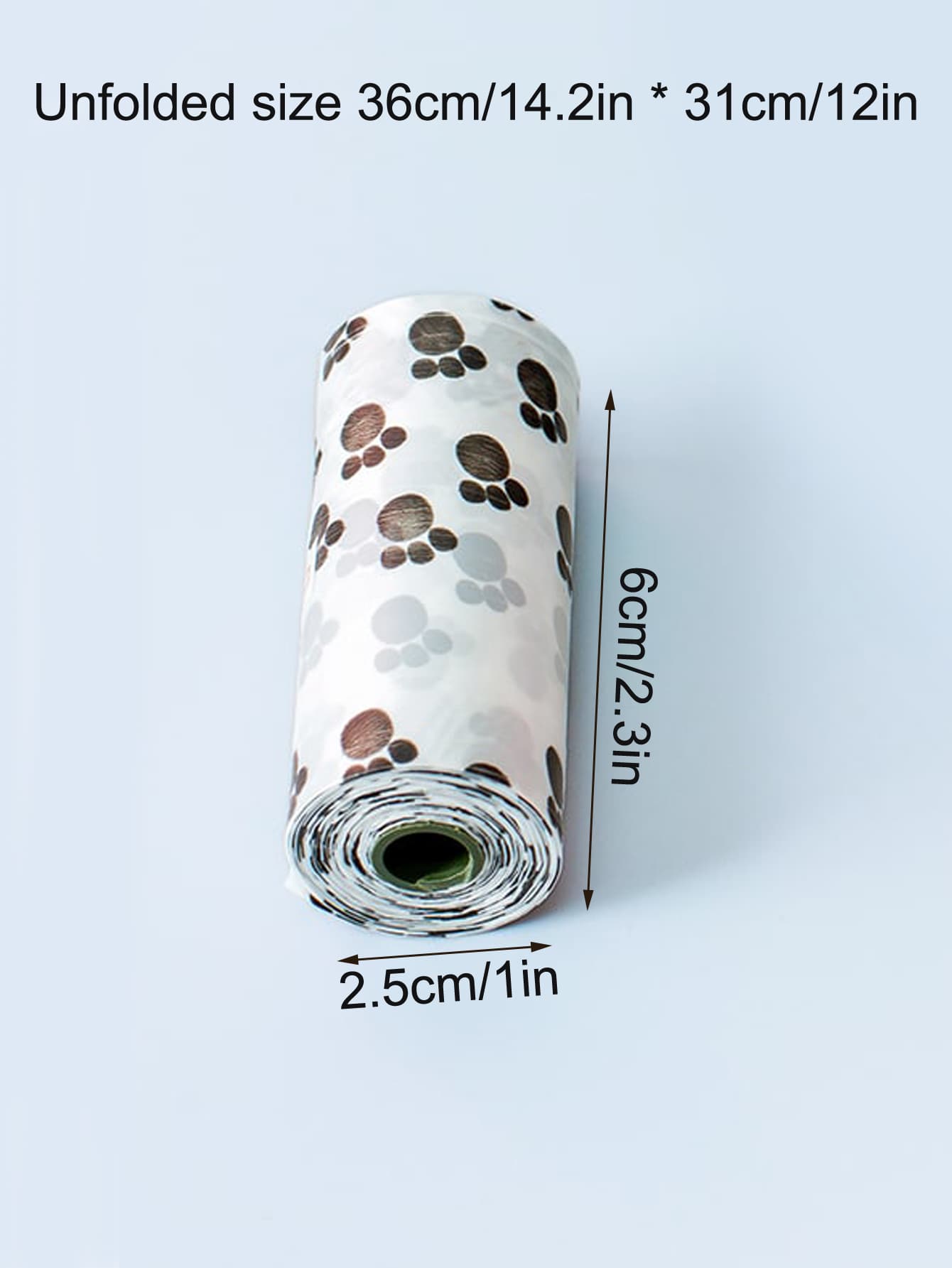 8rolls Cartoon Graphic Poop Bag For Outdoor Walking