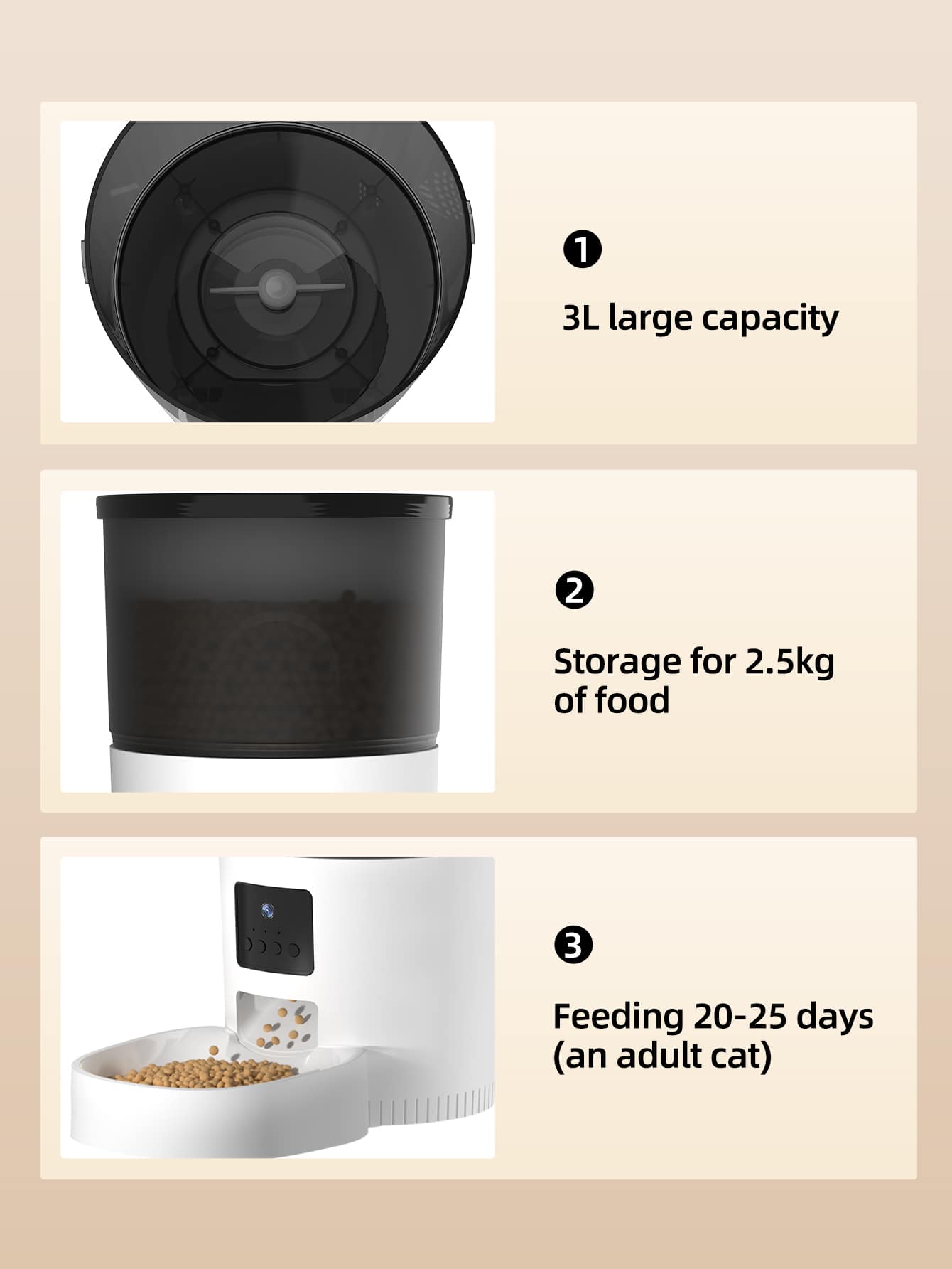 1pc Automatic Pet Feeder For Dog And Cat For Food Feeding