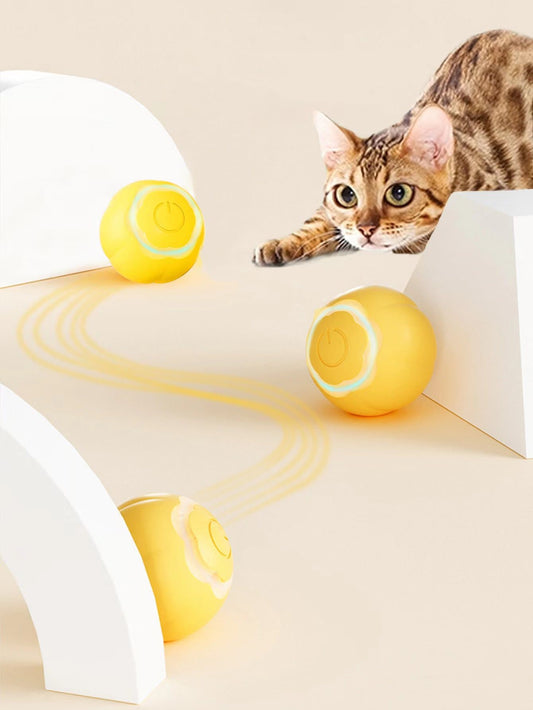 1pc Electronic Ball Design Pet Toy With Led Light For Cat And Dog For Play