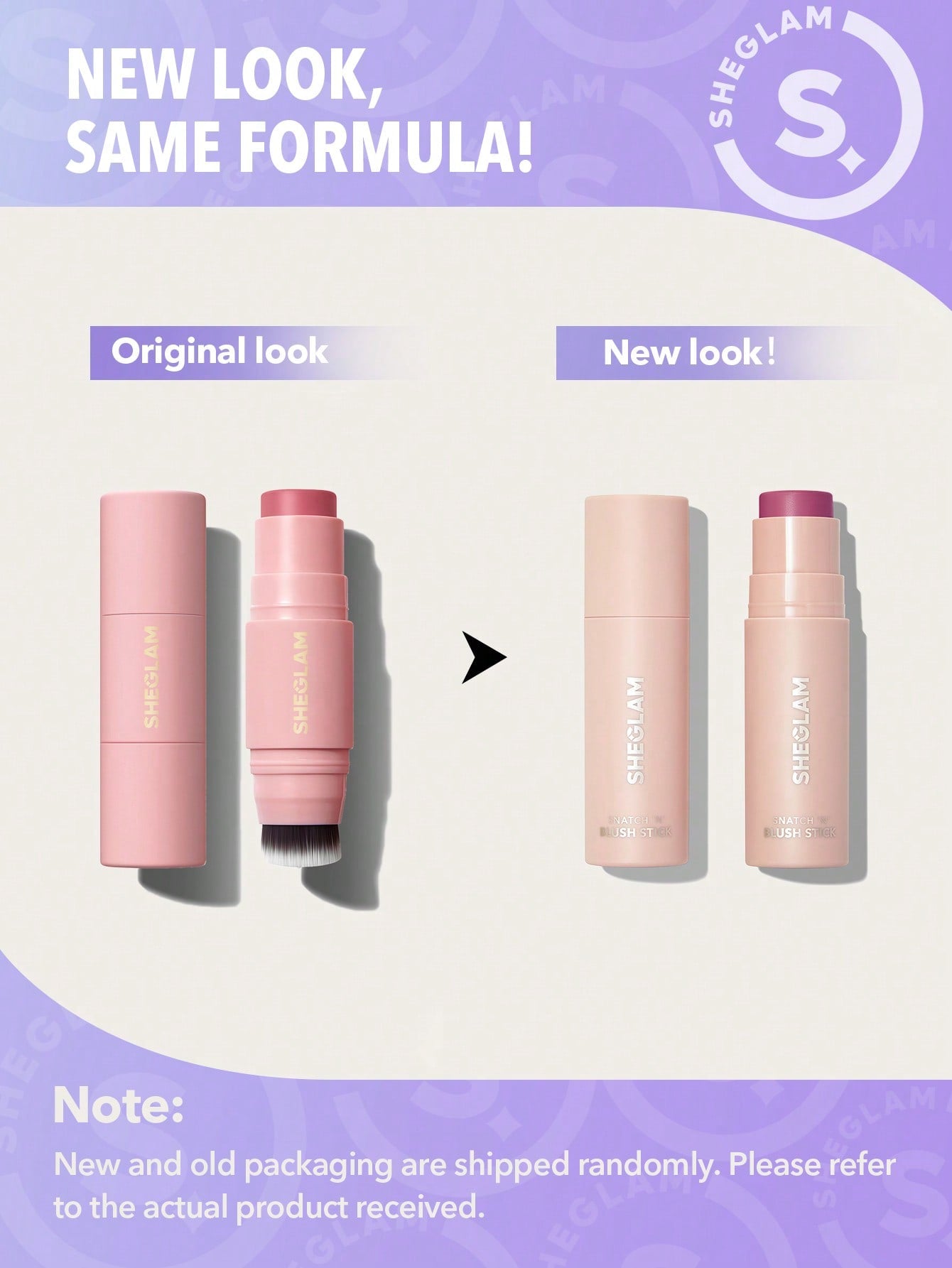 SHEGLAM Snatch 'n' Blush Stick-Wild Love Cream Blush Waterproof Long Lasting High Pigment Non-Fading Non-Greasy Glowing Lasting Women Beauty Makeup