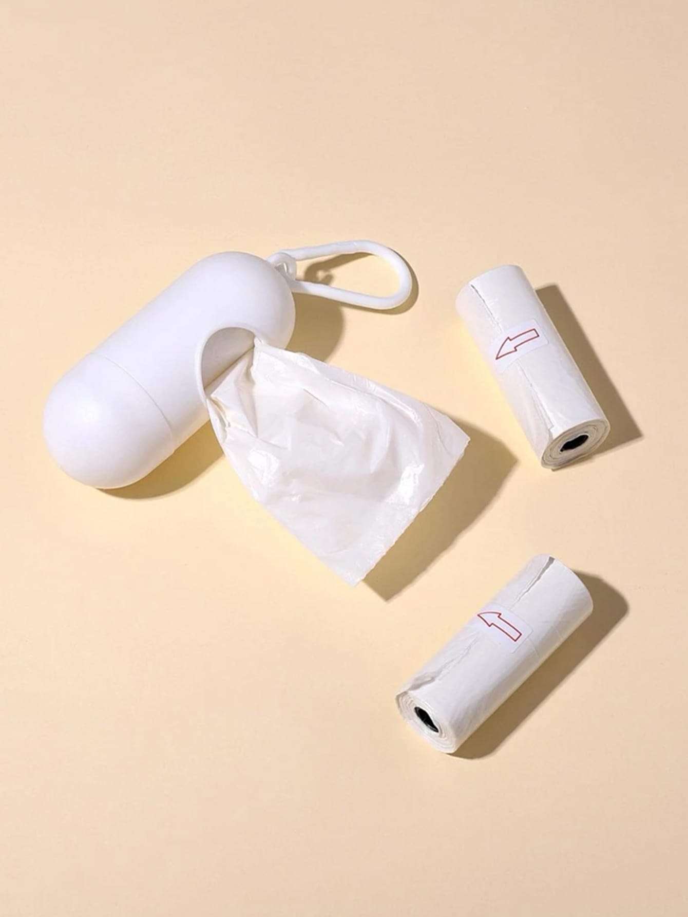 1pc Portable Baby Stroller Trash Bag Storage Box And 3pcs Portable Plastic Bags twins