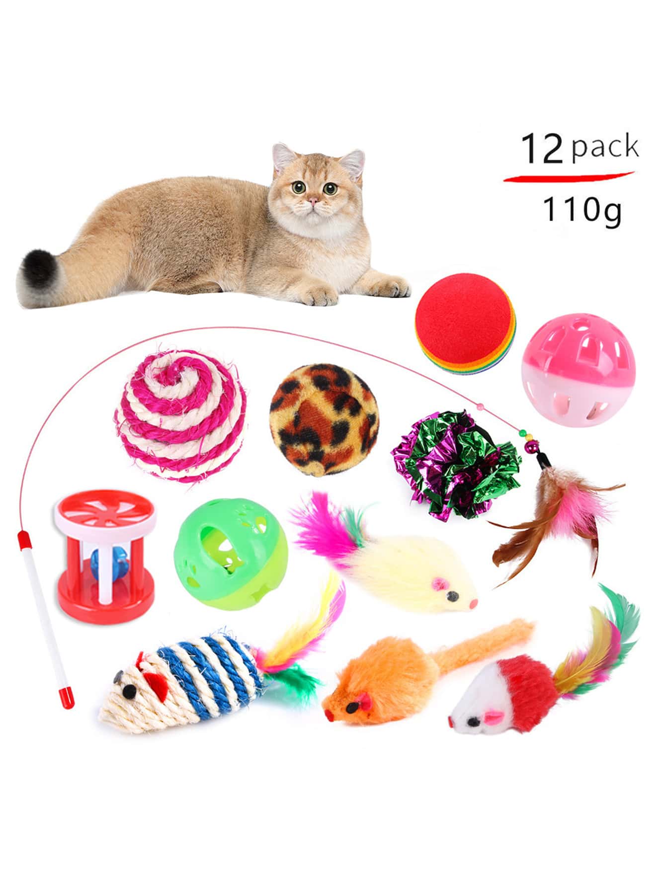 13 pcs 1 set of cat toys cat tunnel combination toys