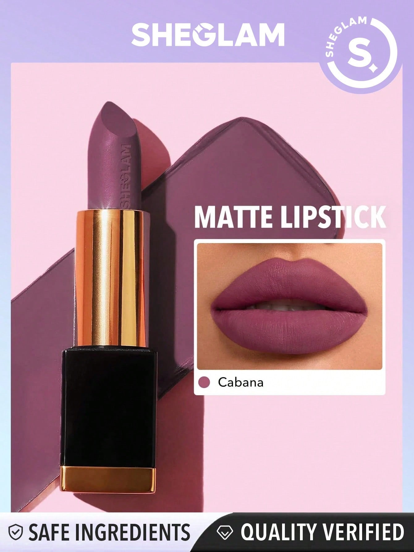 SHEGLAM Matte Allure Lipstick - Bachelorette 20 Colors Long Lasting Lipstick High Pigment Velvety Soft Lipstick