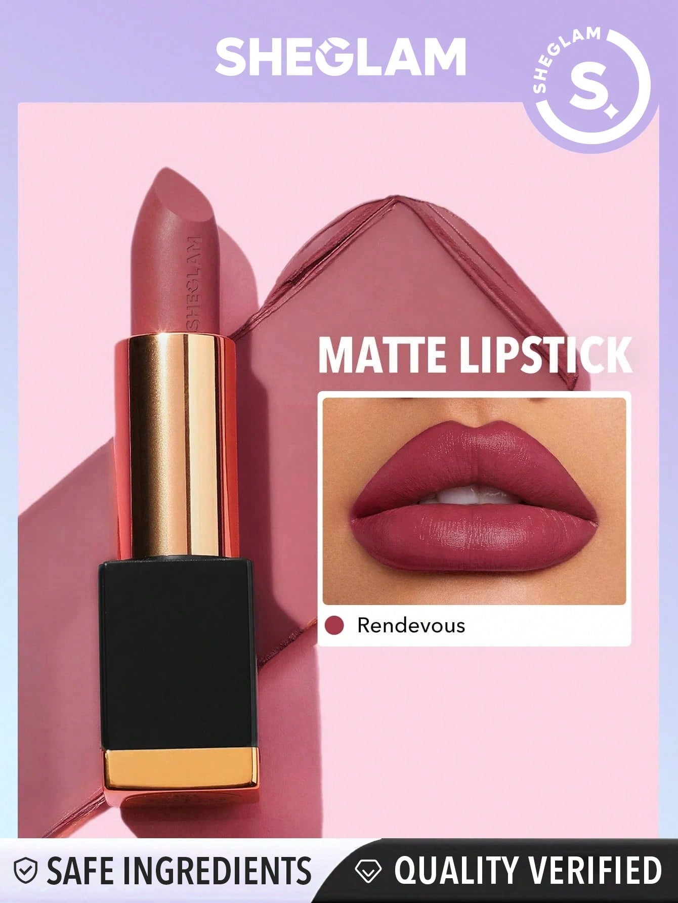 SHEGLAM Matte Allure Lipstick - Bachelorette 20 Colors Long Lasting Lipstick High Pigment Velvety Soft Lipstick