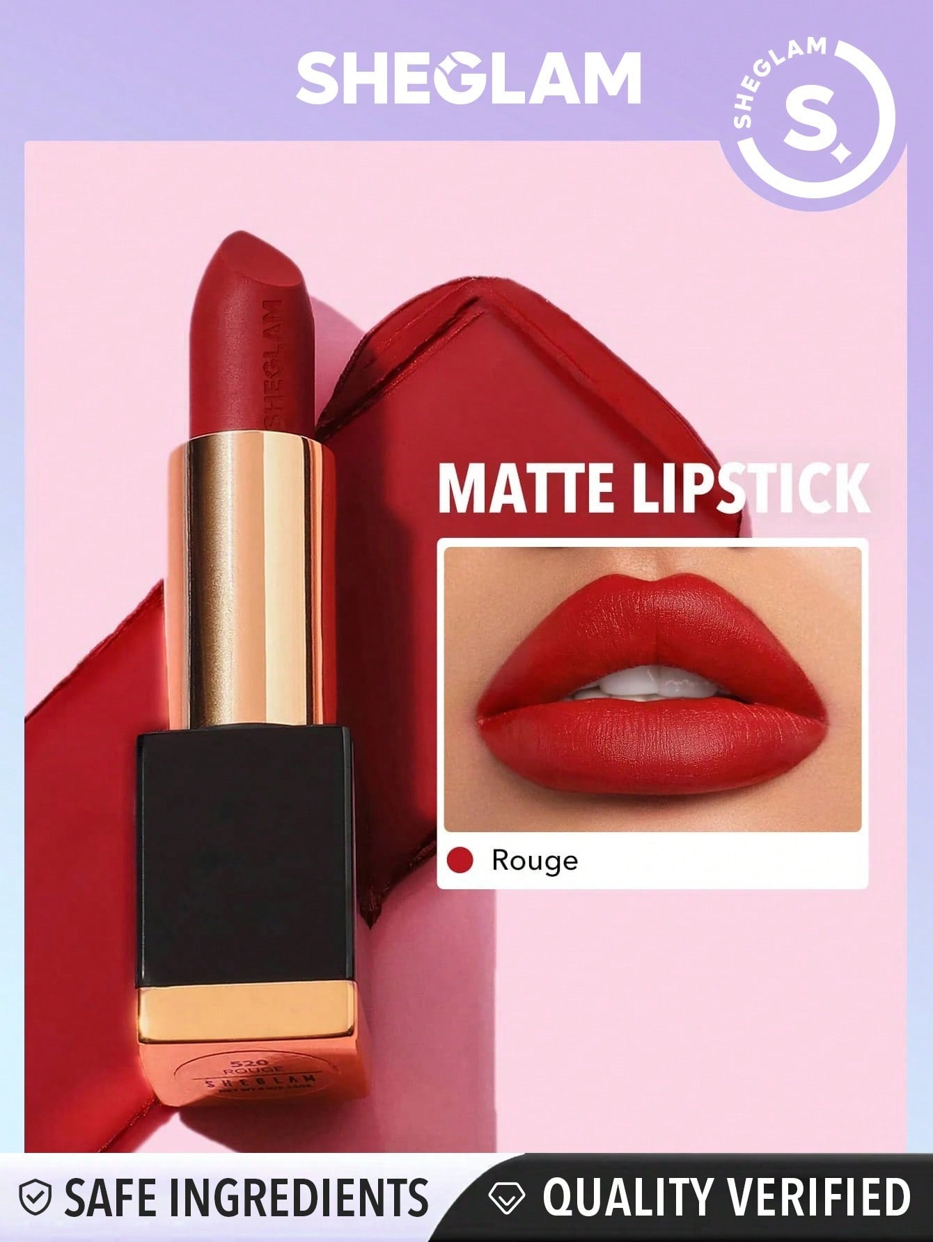 SHEGLAM Matte Allure Lipstick - Bachelorette 20 Colors Long Lasting Lipstick High Pigment Velvety Soft Lipstick