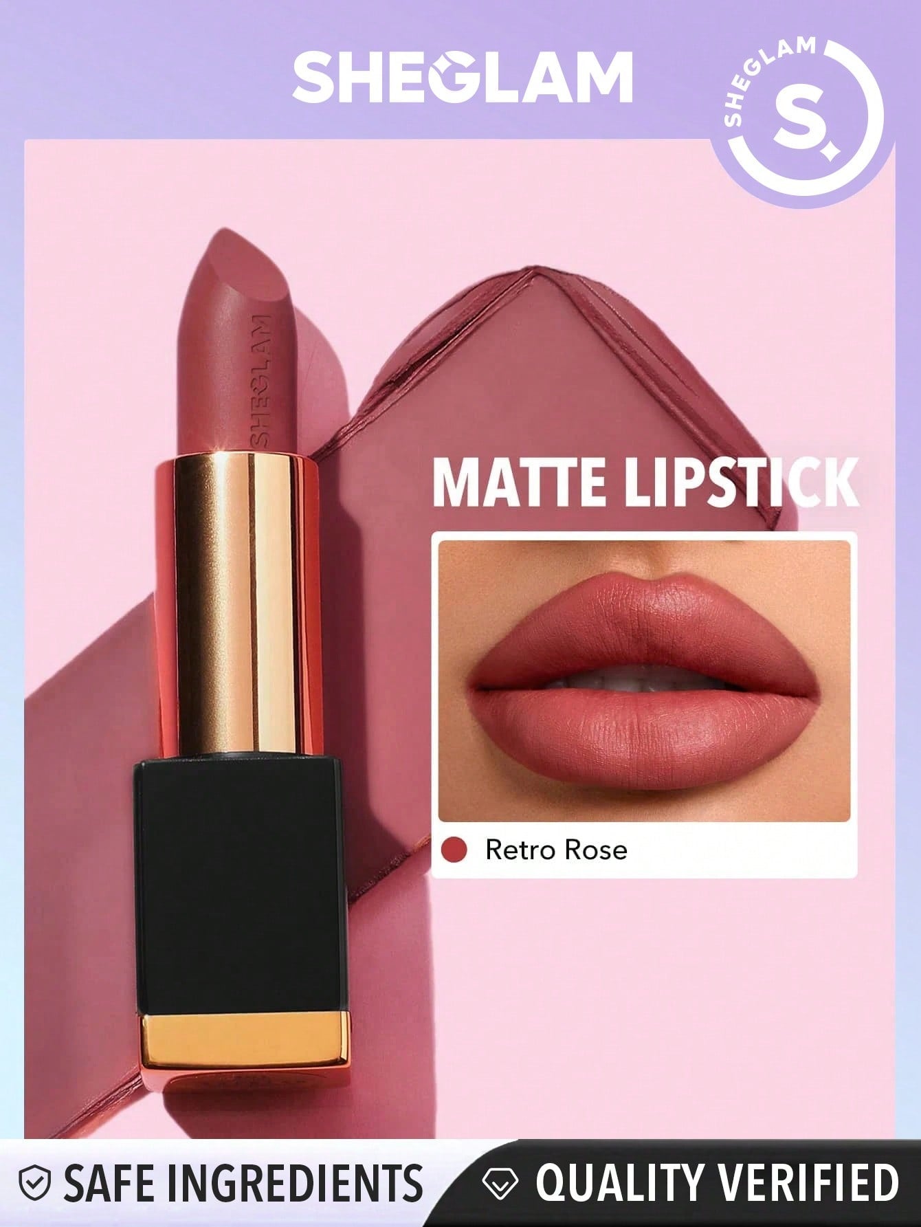 SHEGLAM Matte Allure Lipstick - Bachelorette 20 Colors Long Lasting Lipstick High Pigment Velvety Soft Lipstick