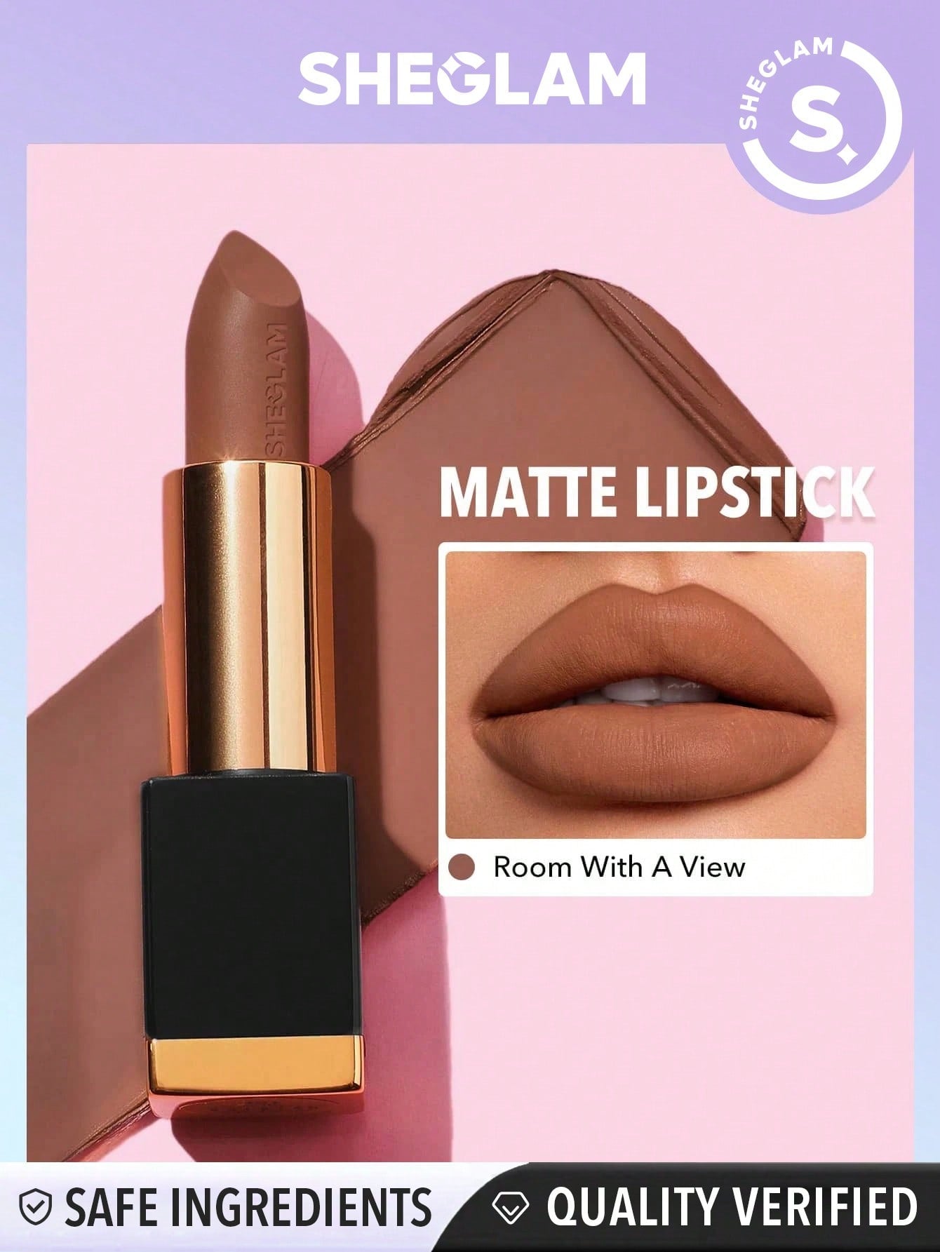 SHEGLAM Matte Allure Lipstick - Bachelorette 20 Colors Long Lasting Lipstick High Pigment Velvety Soft Lipstick