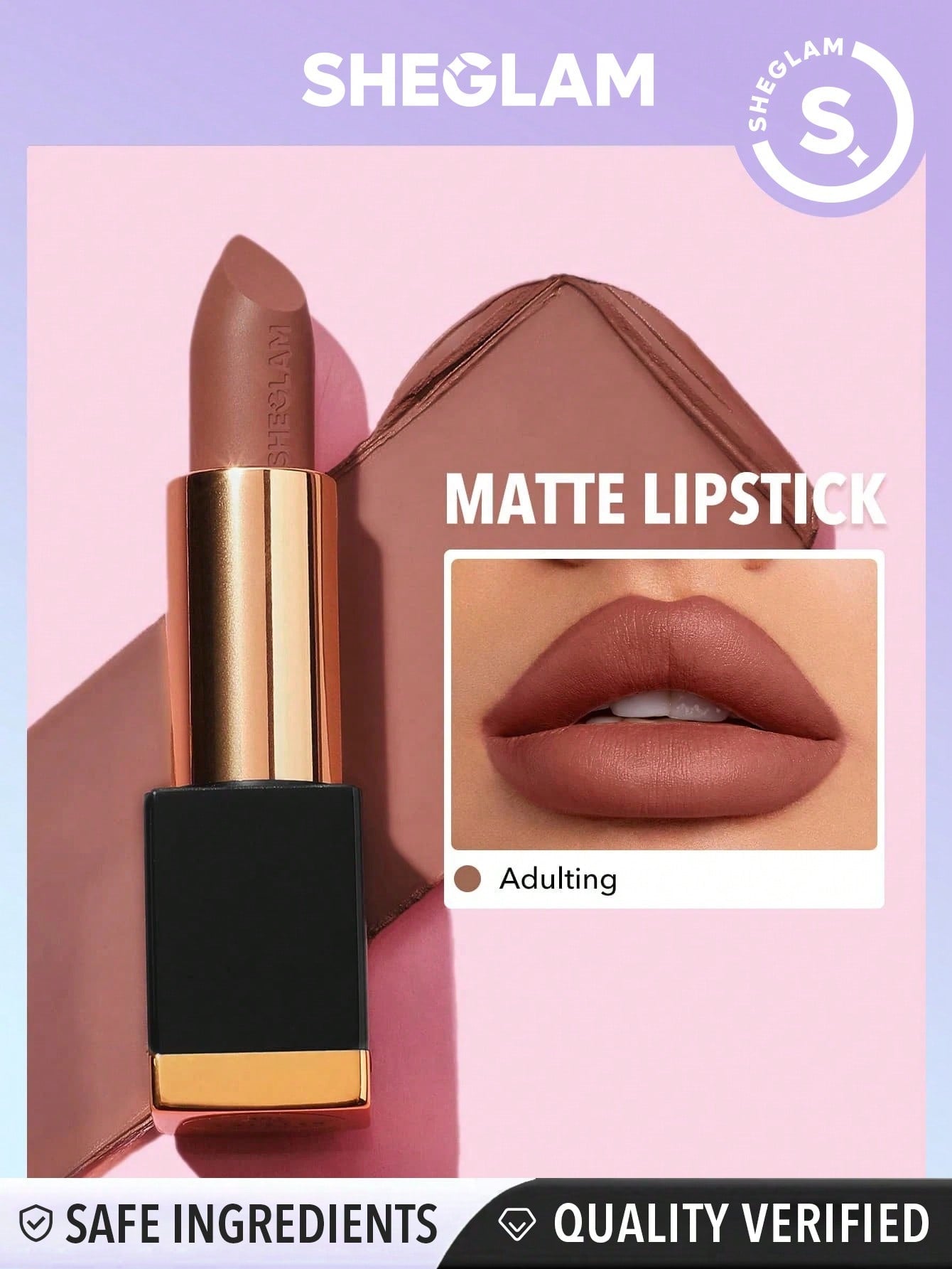 SHEGLAM Matte Allure Lipstick - Bachelorette 20 Colors Long Lasting Lipstick High Pigment Velvety Soft Lipstick