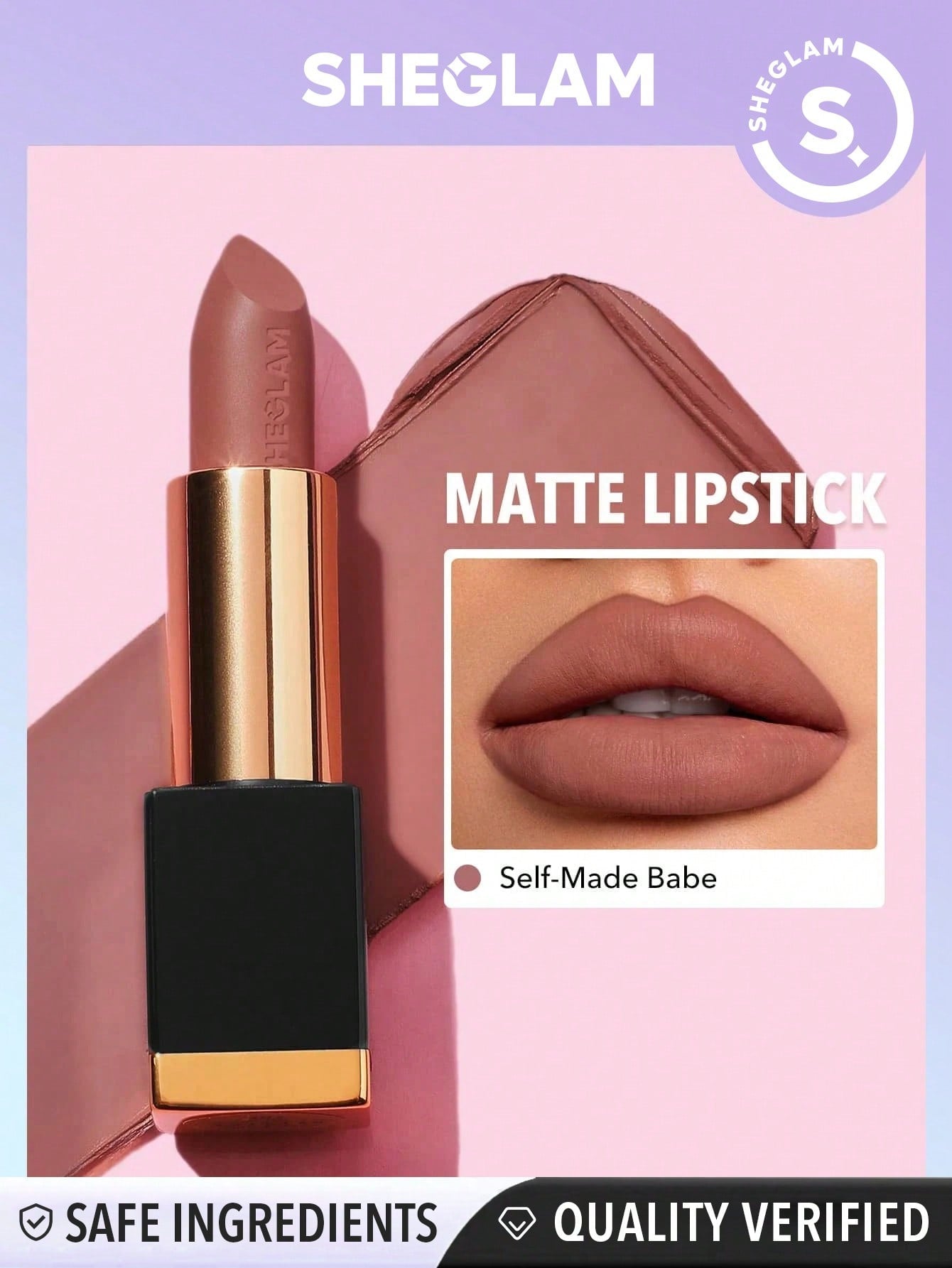 SHEGLAM Matte Allure Lipstick - Bachelorette 20 Colors Long Lasting Lipstick High Pigment Velvety Soft Lipstick