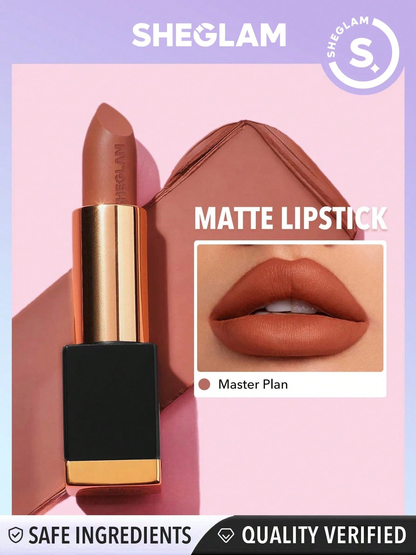 SHEGLAM Matte Allure Lipstick - Bachelorette 20 Colors Long Lasting Lipstick High Pigment Velvety Soft Lipstick