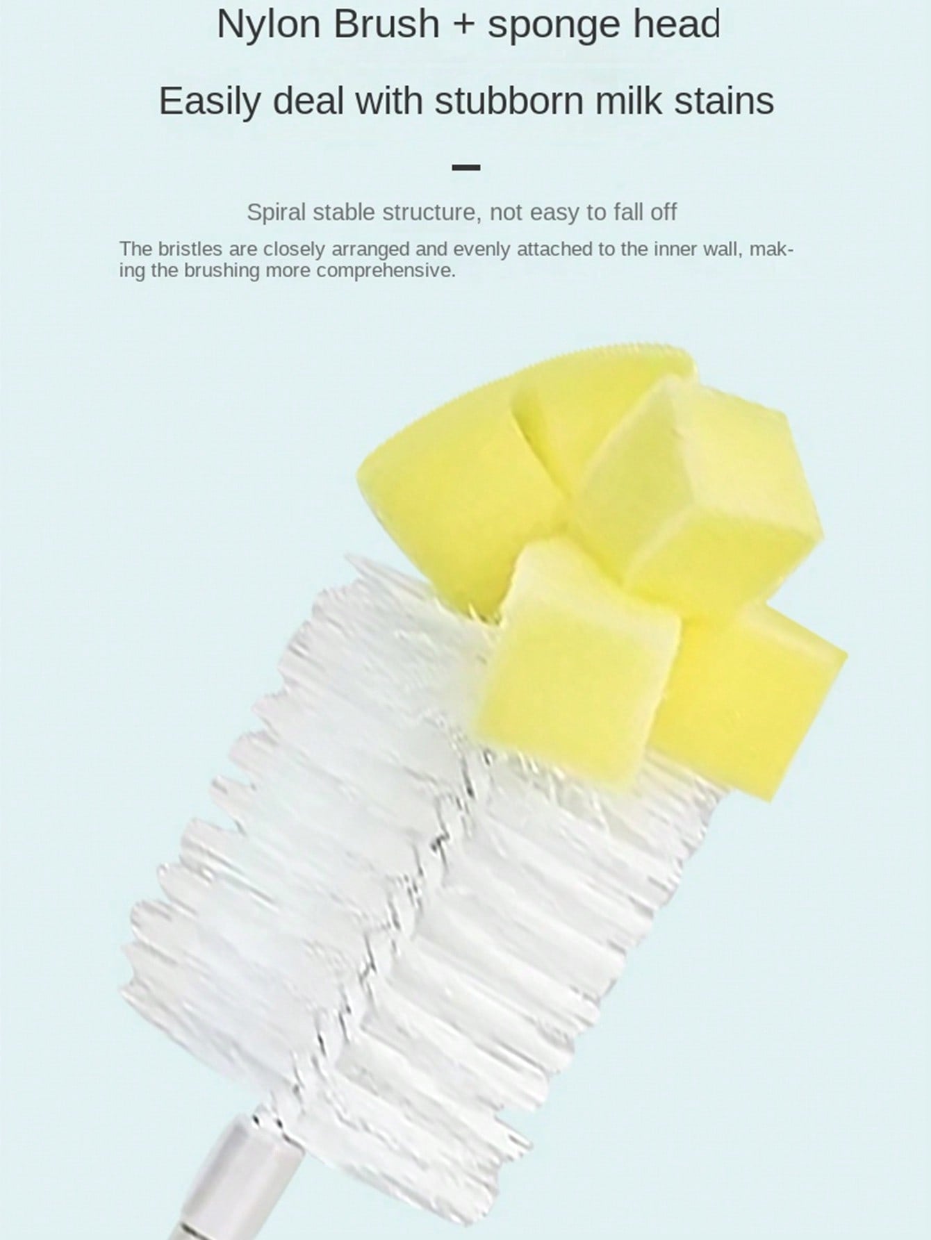1set 6pcs Baby Bottle Cleaning Brush Set