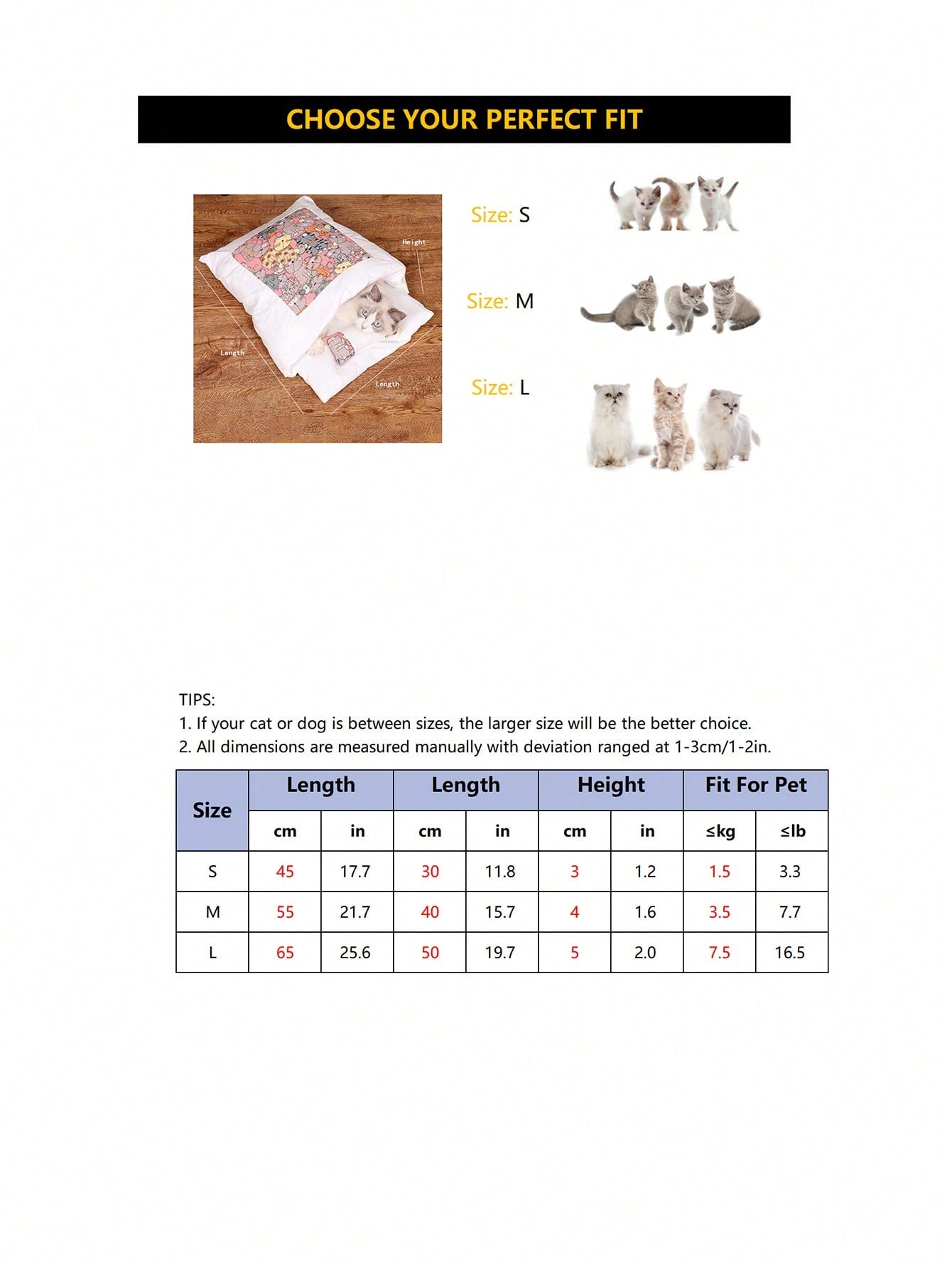 1pc Cat Sleeping Bag Pet House, Half-closed Design, Winter, Suitable For Cats And Dogs Of Various Sizes, Removable And Washable