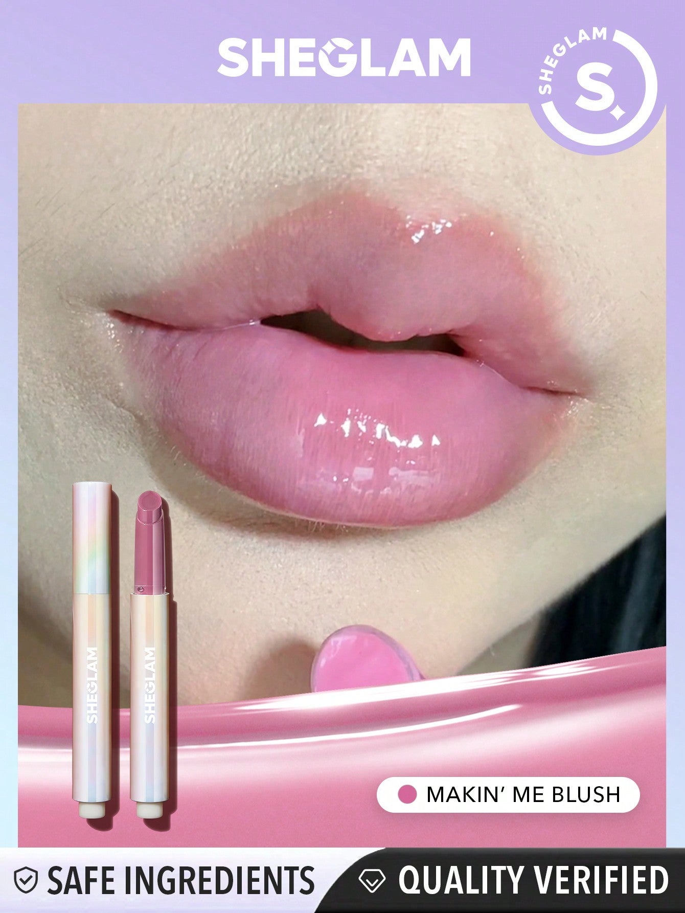 SHEGLAM Pout-Perfect Shine Lip Plumper-Sepia Kiss Moisturizing Plumping Solid Lip Gloss Non-Stick Nourishing Lip Plumping Serum Coconut Oil Lipstick Lip Cosmetics