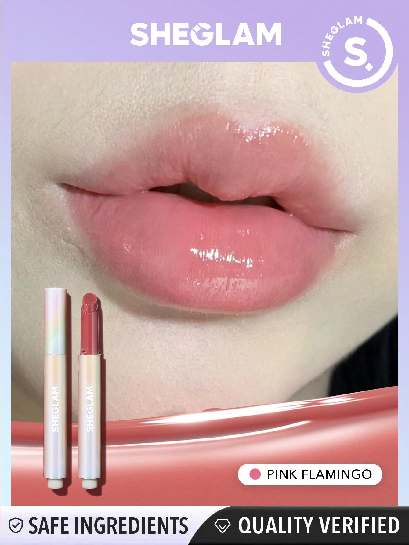 SHEGLAM Pout-Perfect Shine Lip Plumper-Sepia Kiss Moisturizing Plumping Solid Lip Gloss Non-Stick Nourishing Lip Plumping Serum Coconut Oil Lipstick Lip Cosmetics