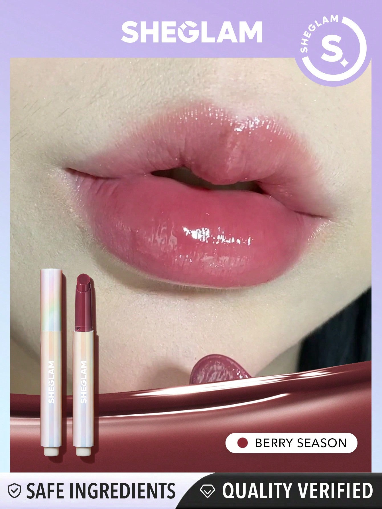 SHEGLAM Pout-Perfect Shine Lip Plumper-Sepia Kiss Moisturizing Plumping Solid Lip Gloss Non-Stick Nourishing Lip Plumping Serum Coconut Oil Lipstick Lip Cosmetics