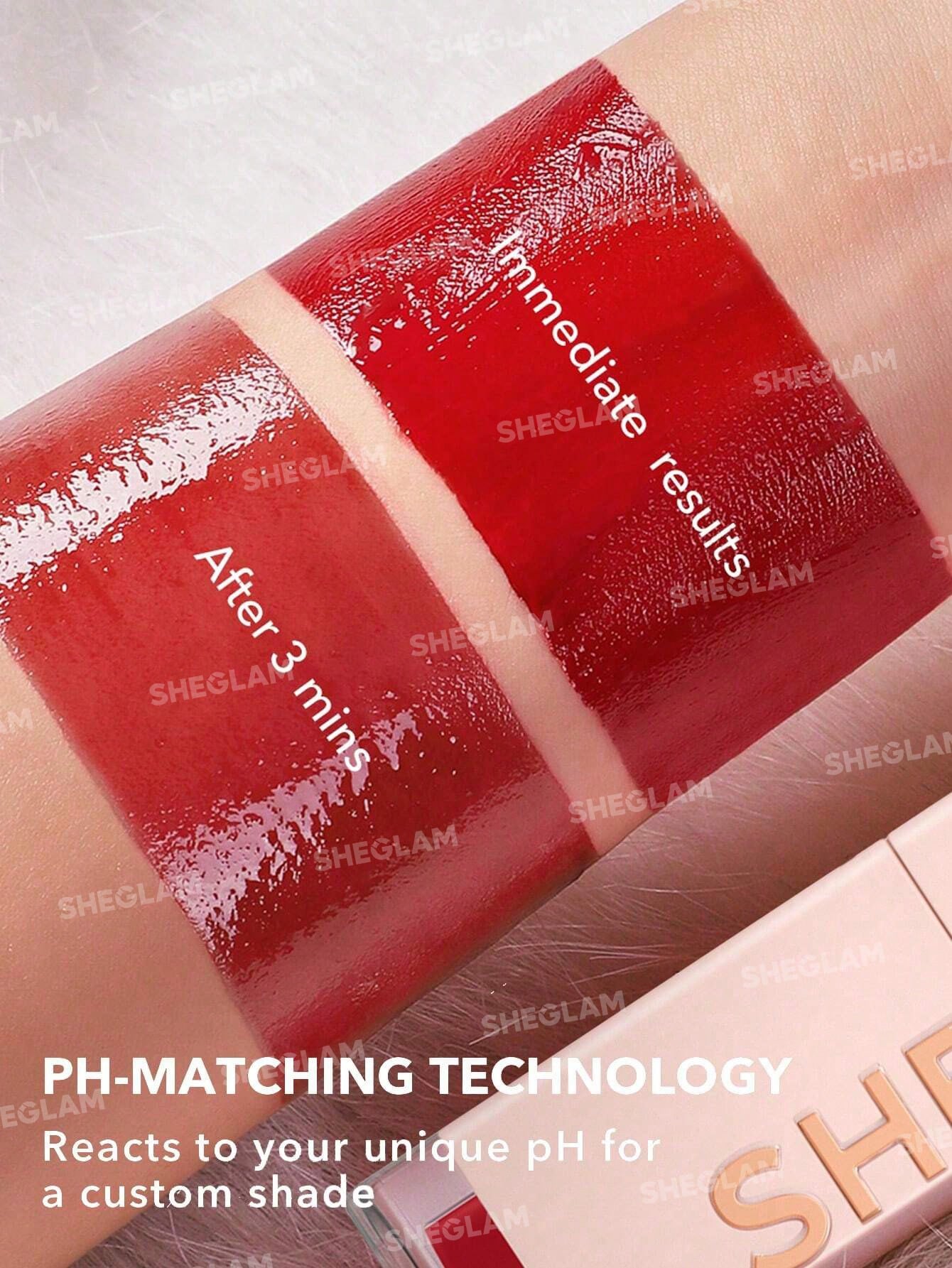 SHEGLAM Take A Hint Lip Tint-Love On Tap Color Changing Long Lasting Lip Gloss High Gloss Finish All Day Non-Sticky Moisturizing Lip Stain For Dry Lips